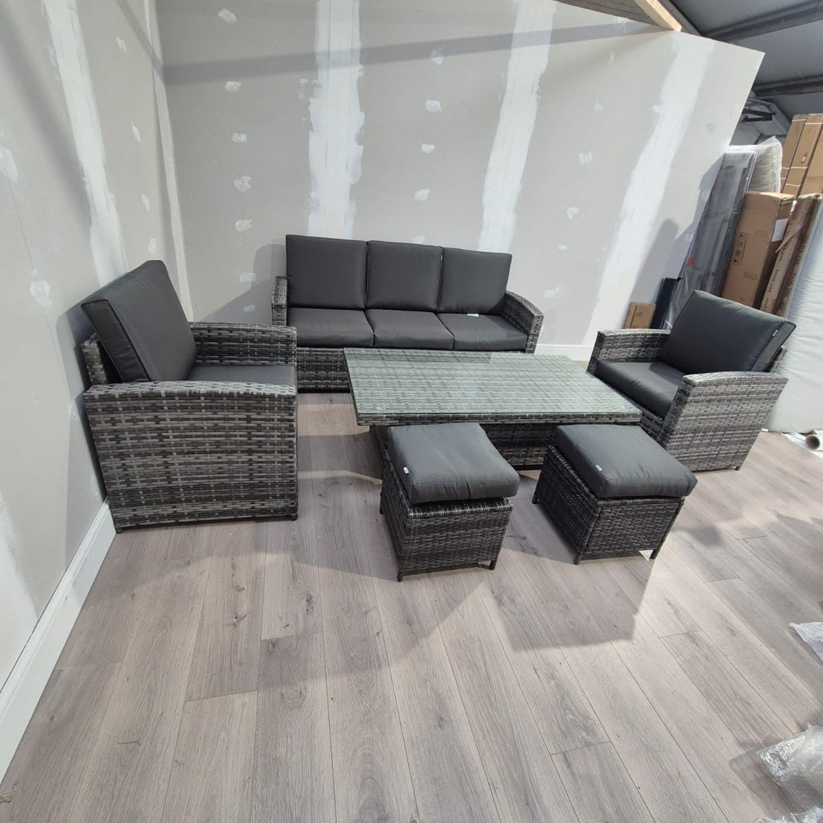 Rattan Garden Sofa Set with Coffee Table - Clearance Rattan Republic