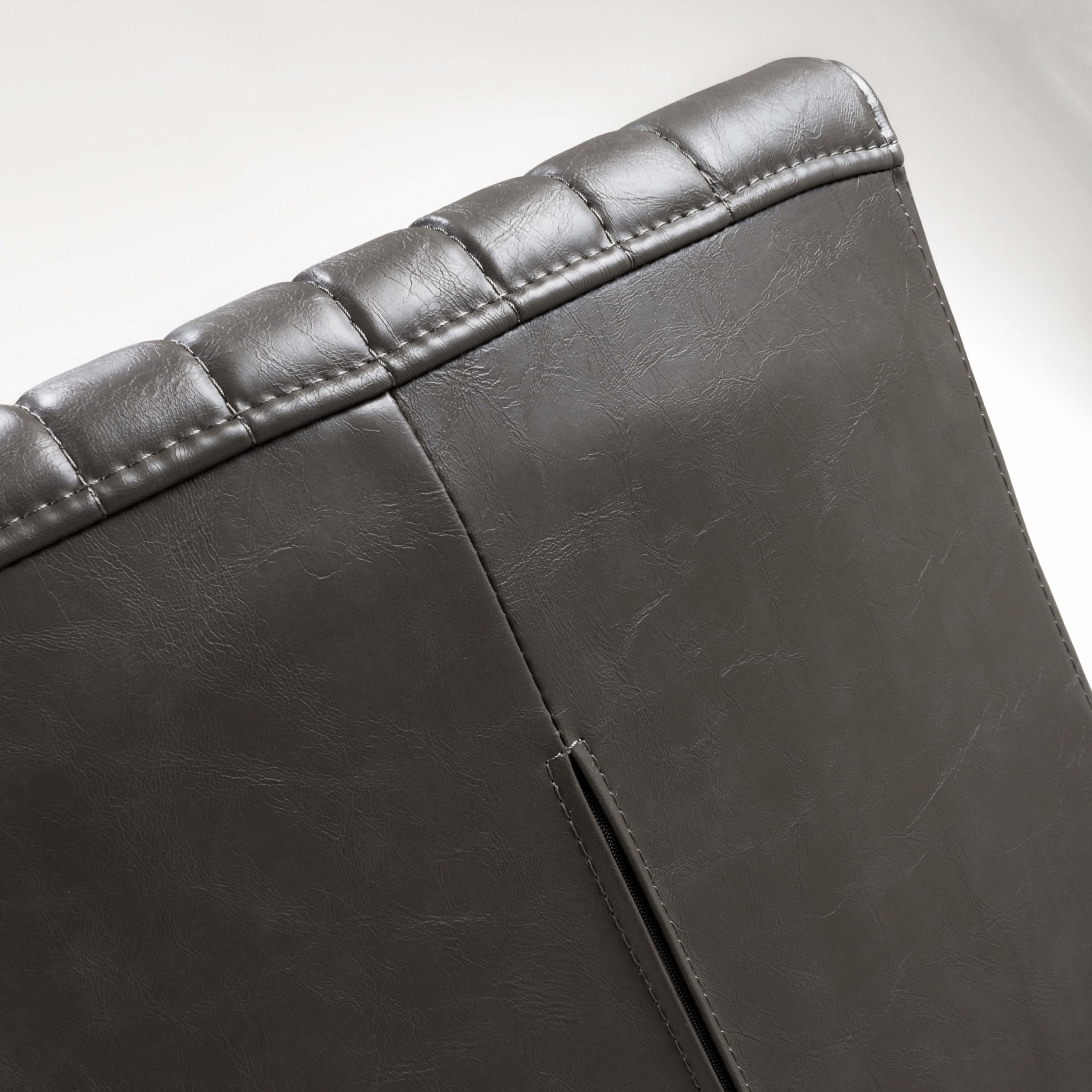 Pair of Buxton Cantilever Leather Effect Dining Chairs (7033880641600) (14625462616442)