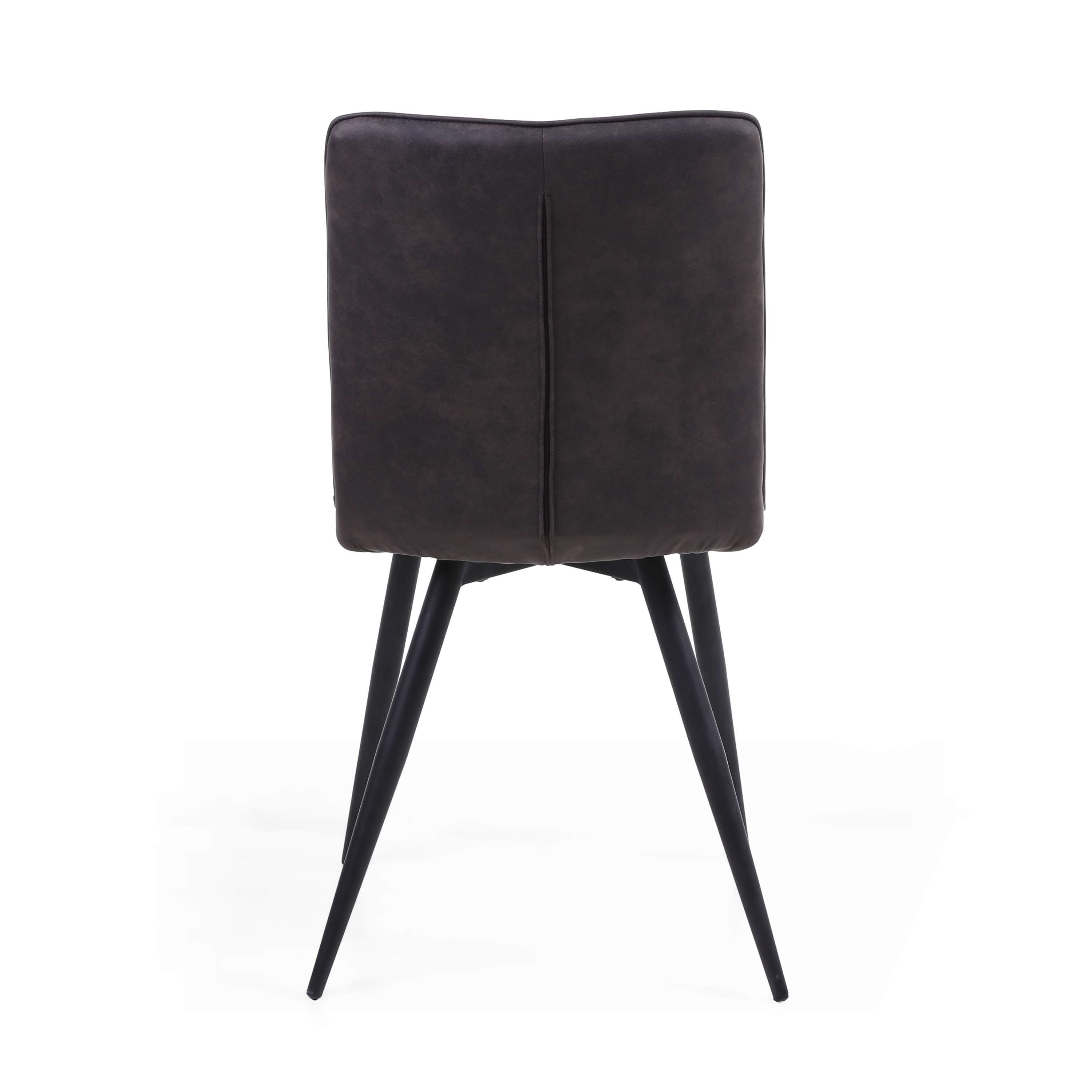 Pair of Holden Suede Effect Light Grey Dining Chairs (7033882509376) (7033883164736) (14625490043258)