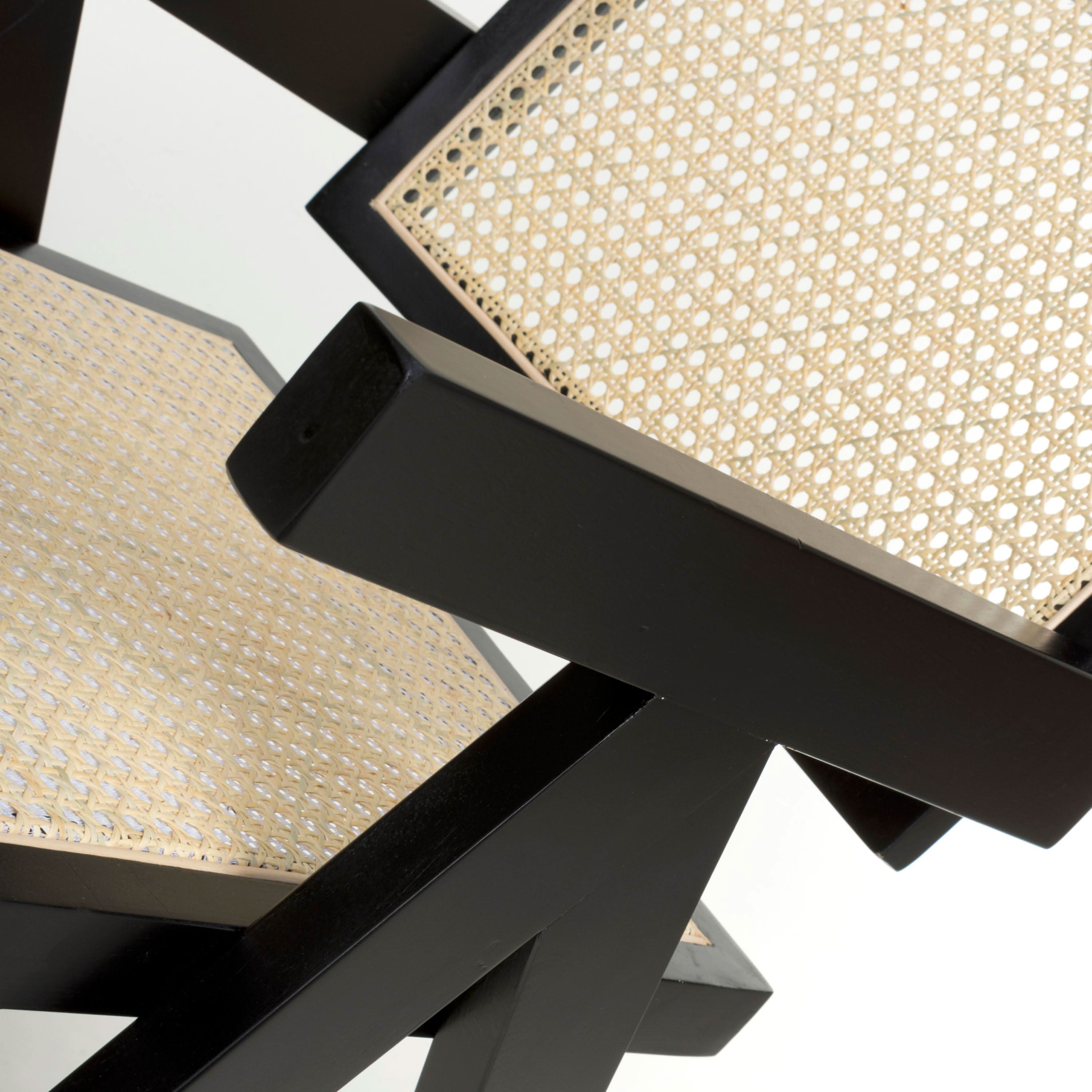 Dublin Rattan Black Dining Chair (7019401281600) (14625447739770)