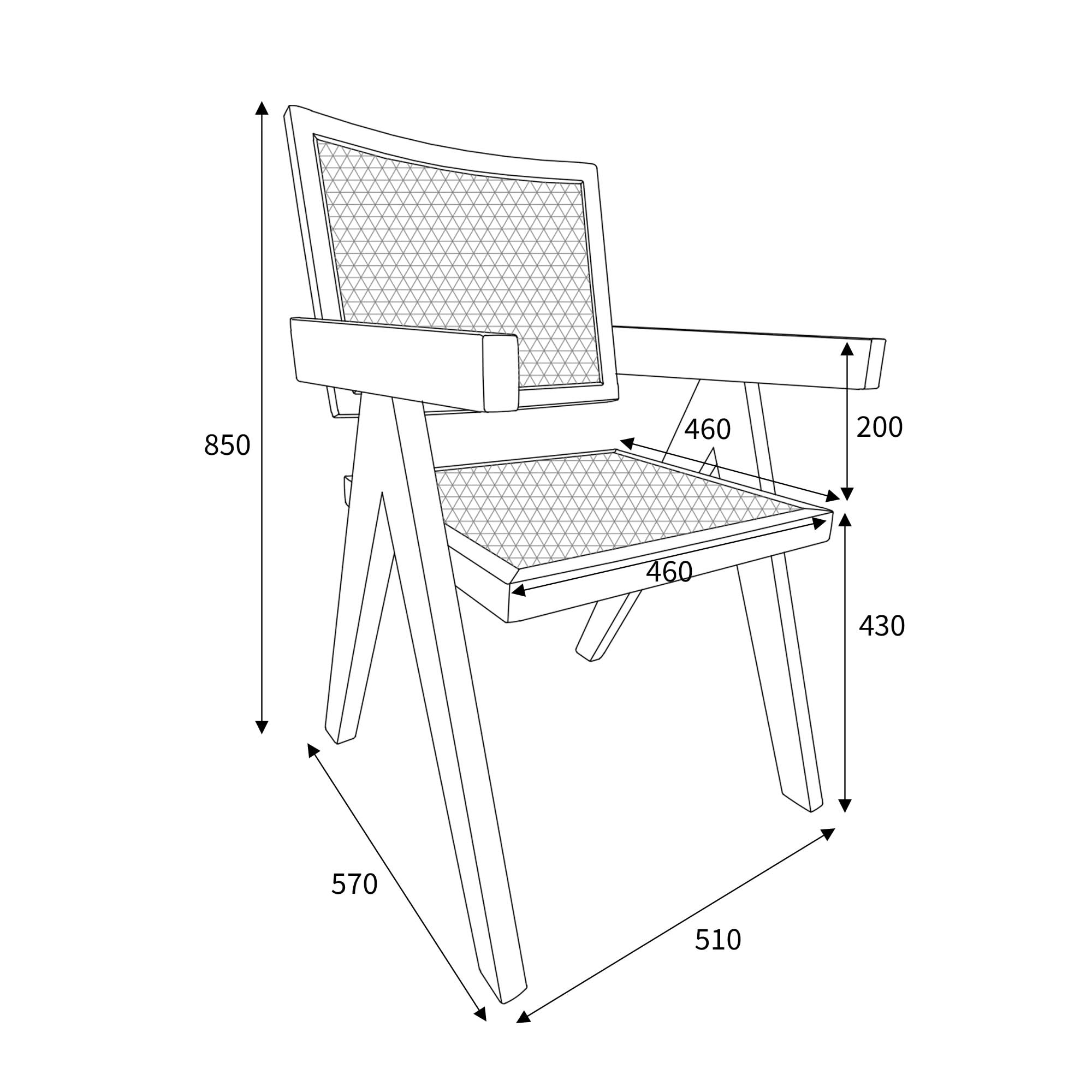 Dublin Rattan Natural Dining Chair (7019401314368) (14625449542010)