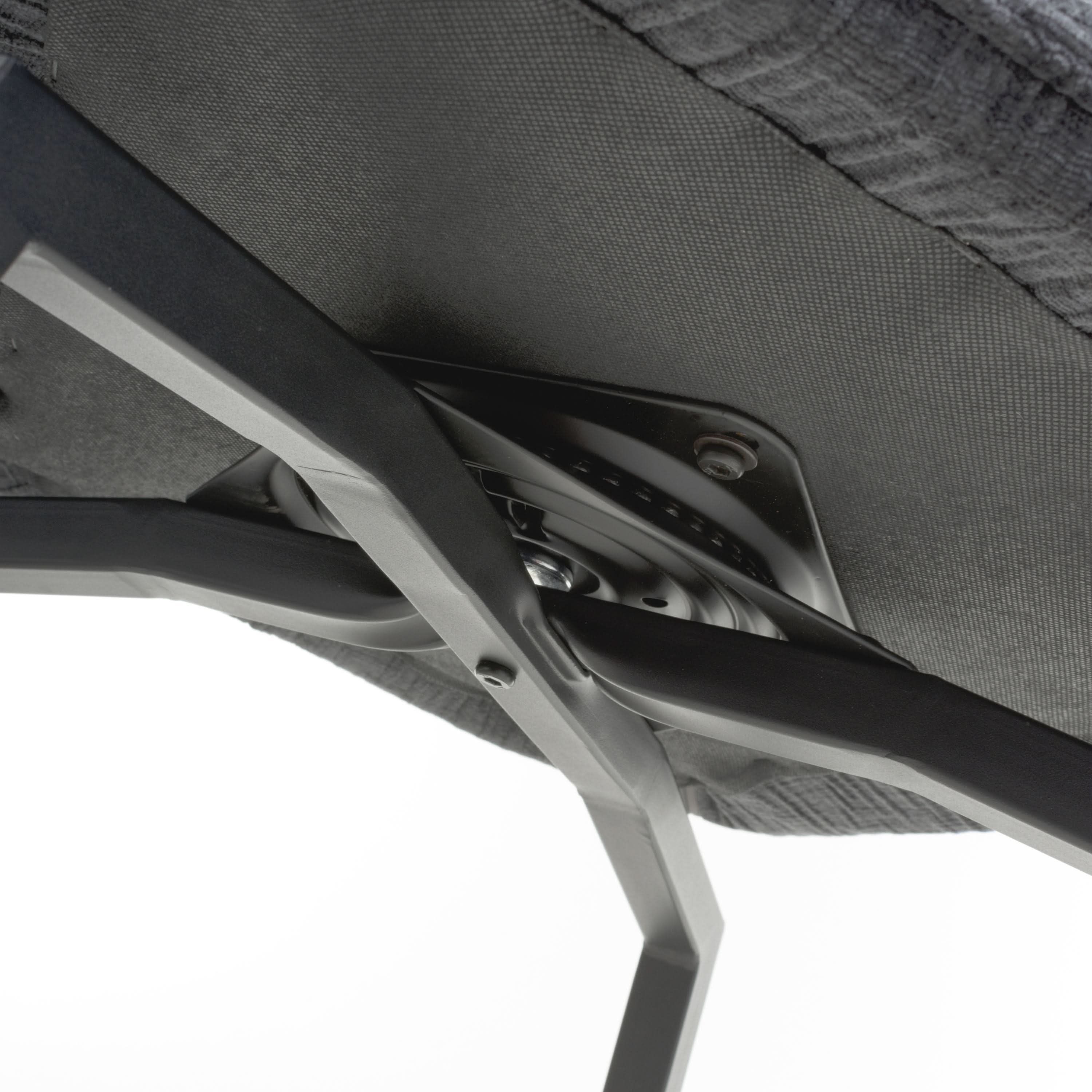 Dakar Textured Effect Dark Grey Swivel Chair (7019401347136) (14625468023162)