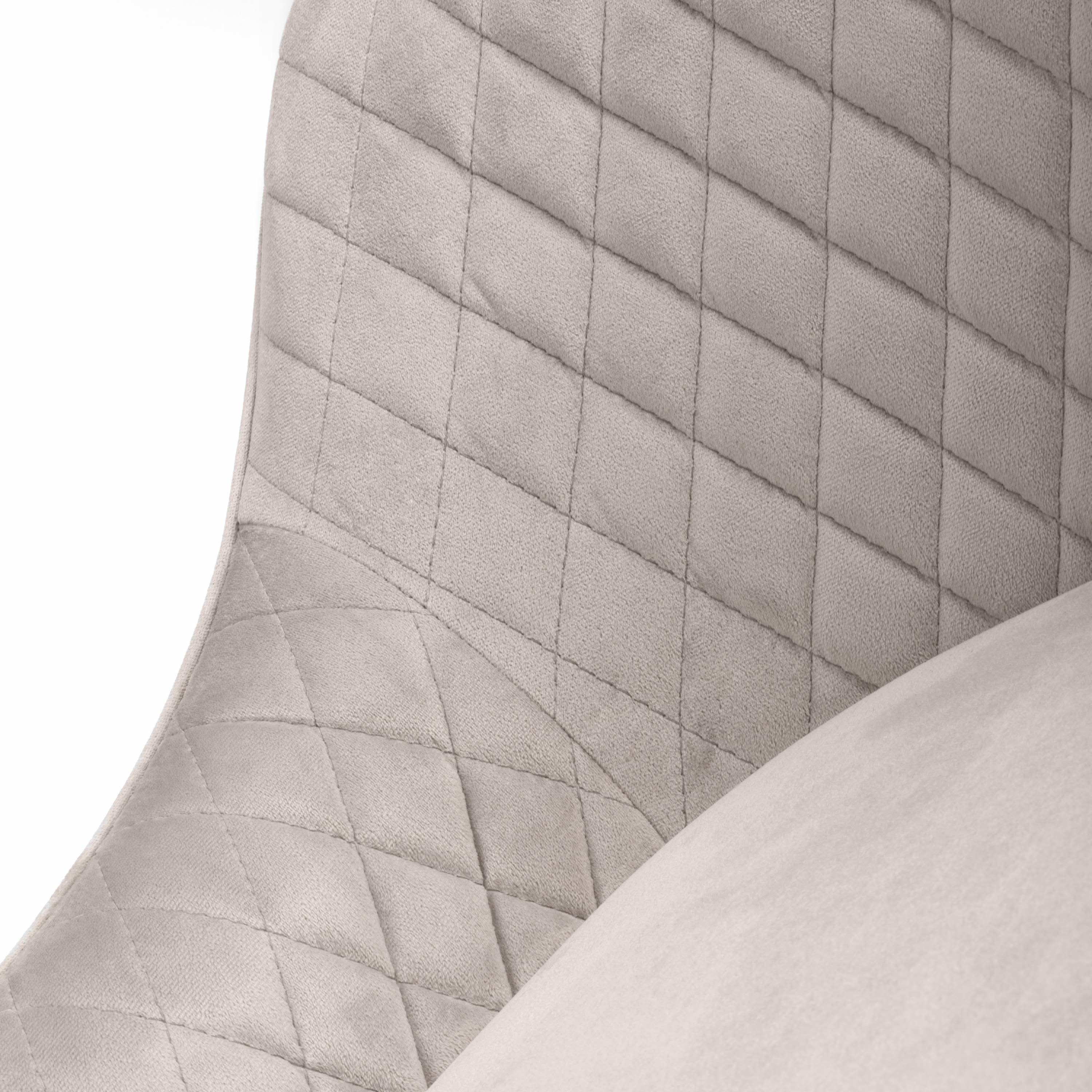 Savanna Brushed Velvet Mink Bar Stool (6730057547840) (14625487552890)