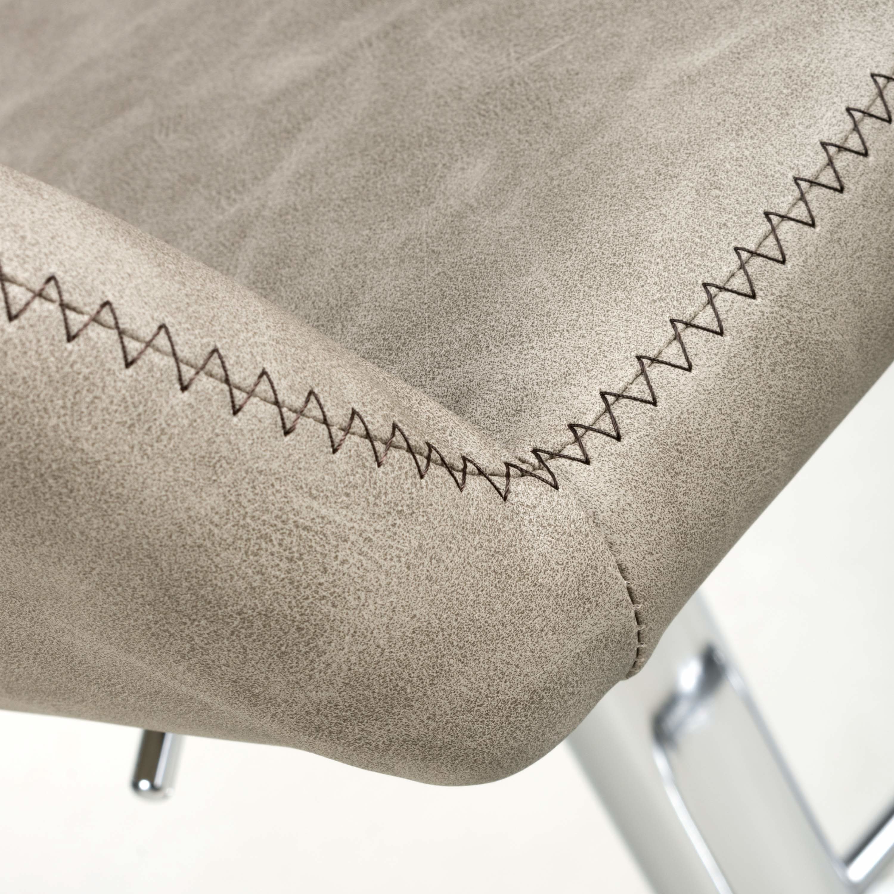 Serena Leather Effect Mink Bar Stool (7018382262336) (14625494401402)