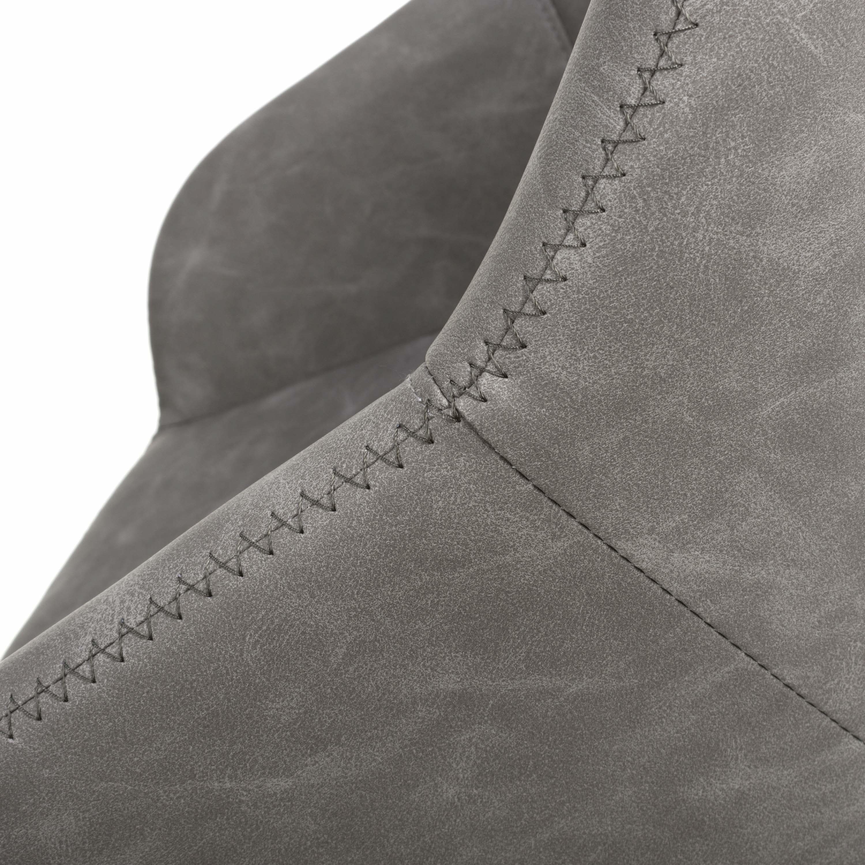 Serena Leather Effect Charcoal Bar Stool (7018382295104) (14625493090682)