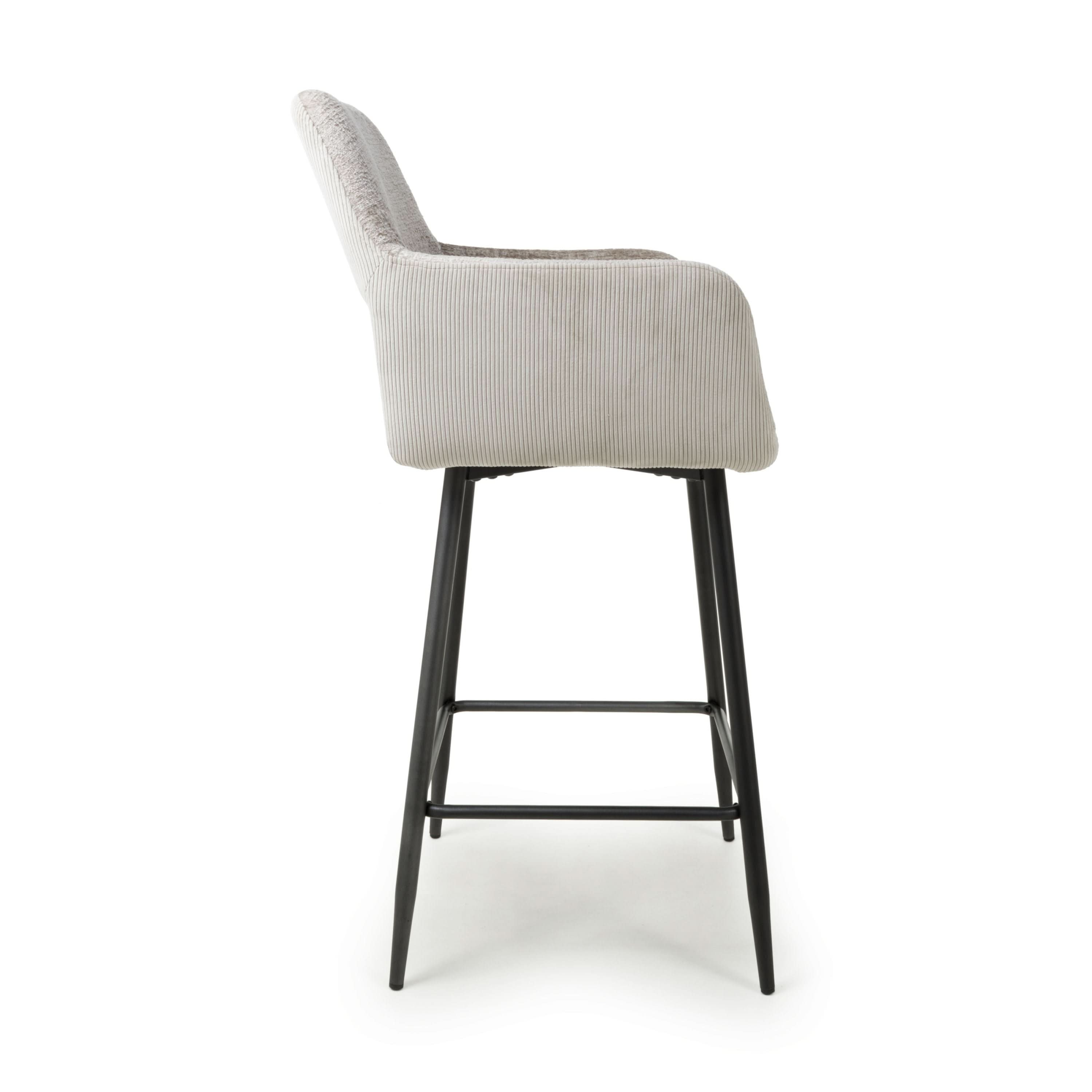 Sorento Chenille Corduroy Mink Bar Chair (7018382622784) (14625466646906)