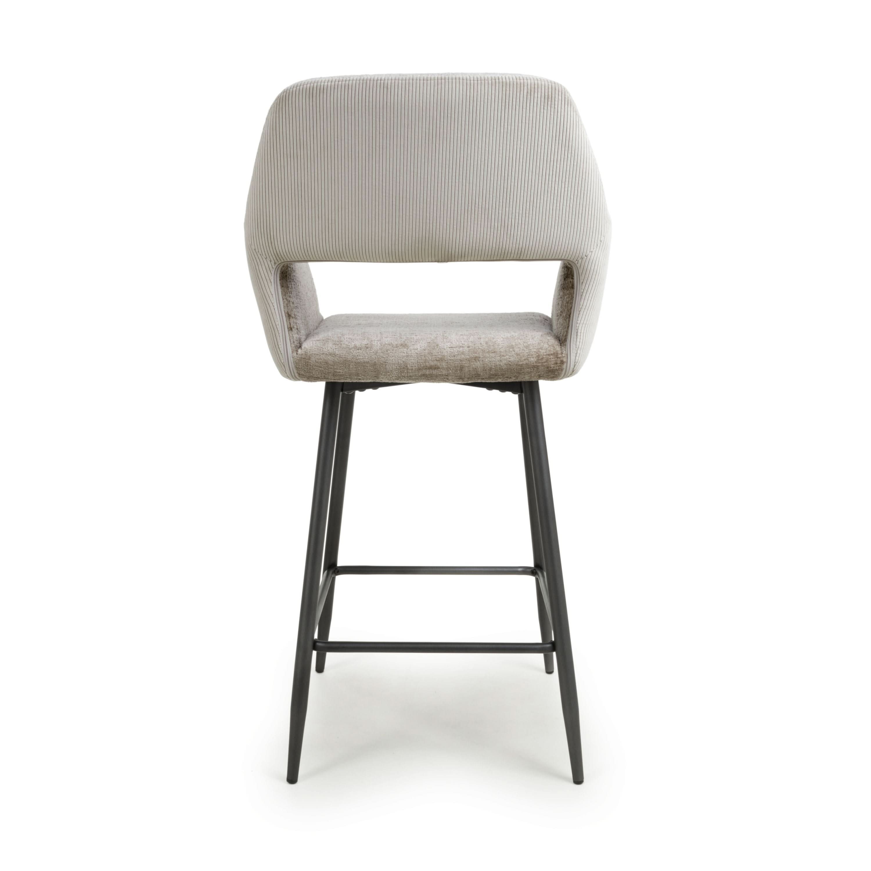 Sorento Chenille Corduroy Mink Bar Chair (7018382622784) (14625466646906)