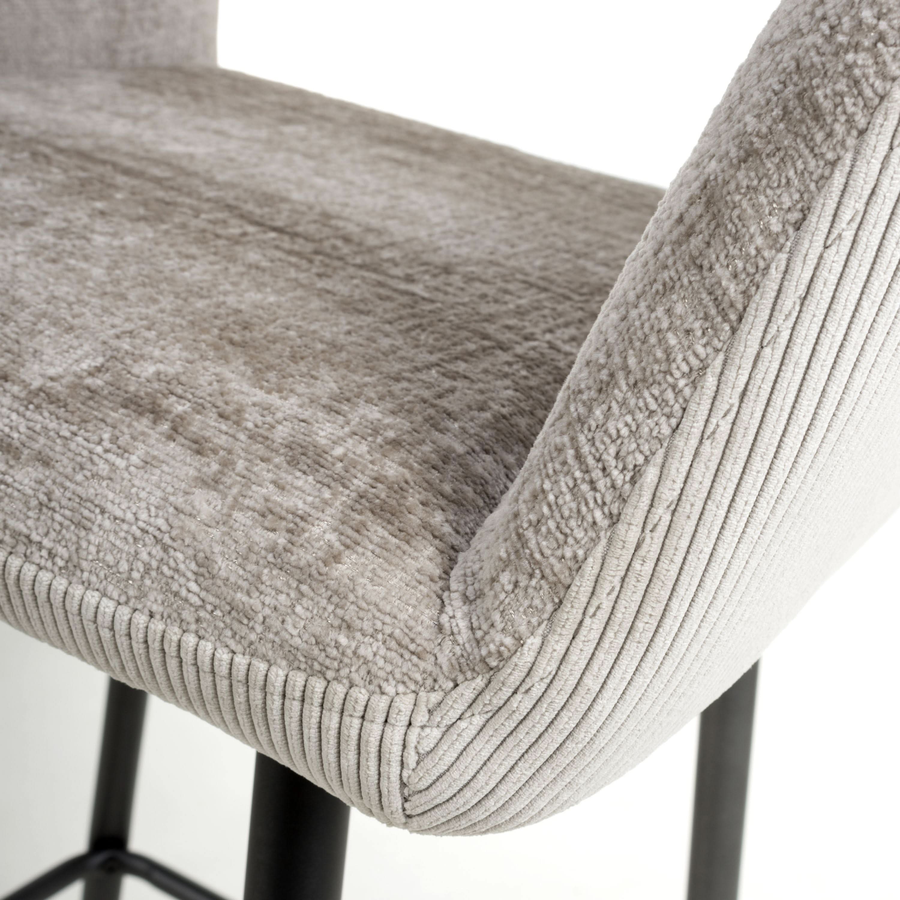 Sorento Chenille Corduroy Mink Bar Chair (7018382622784) (14625466646906)