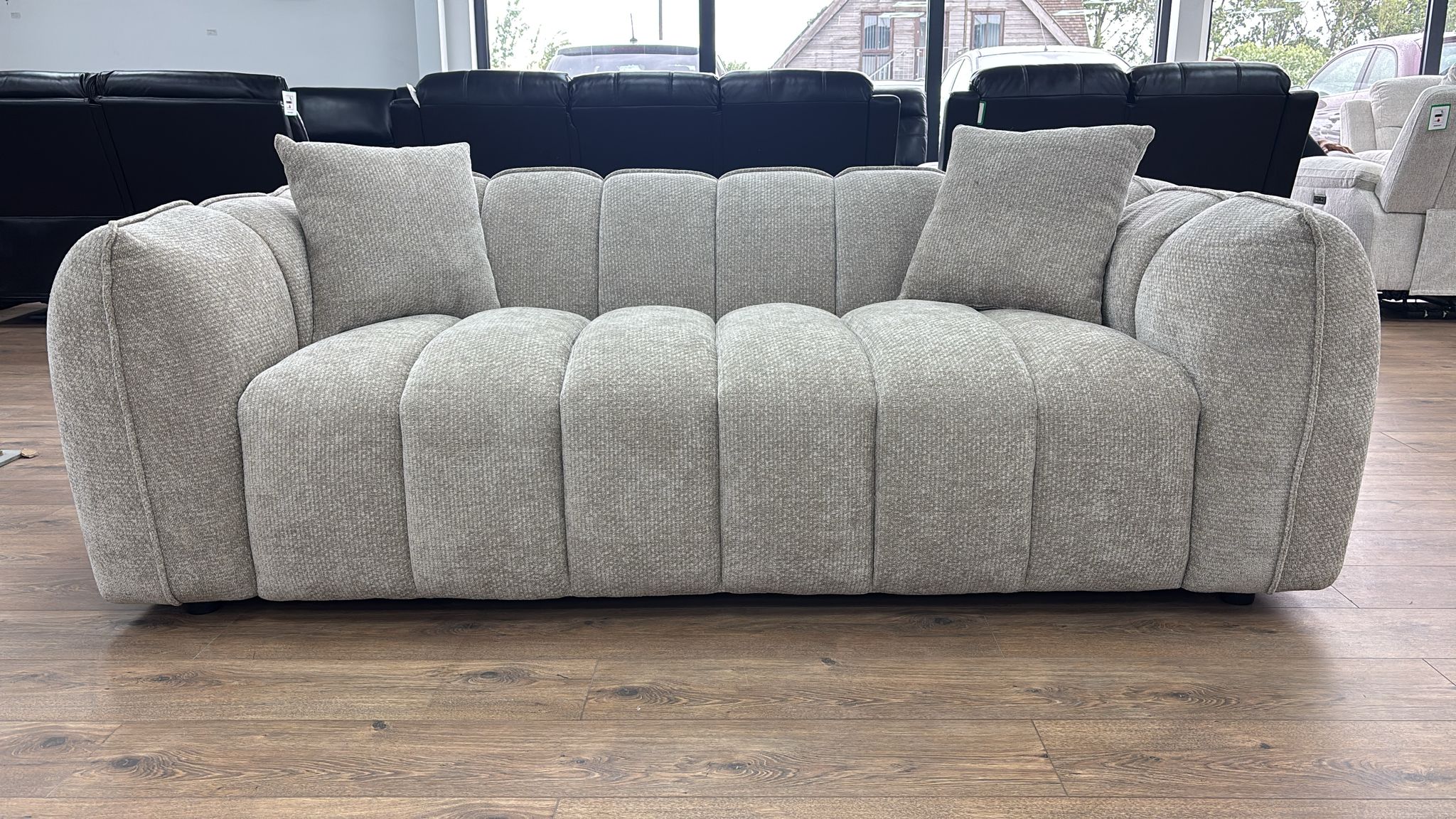 Vienna 3 Seater Sofa in Grey (15181831766394)