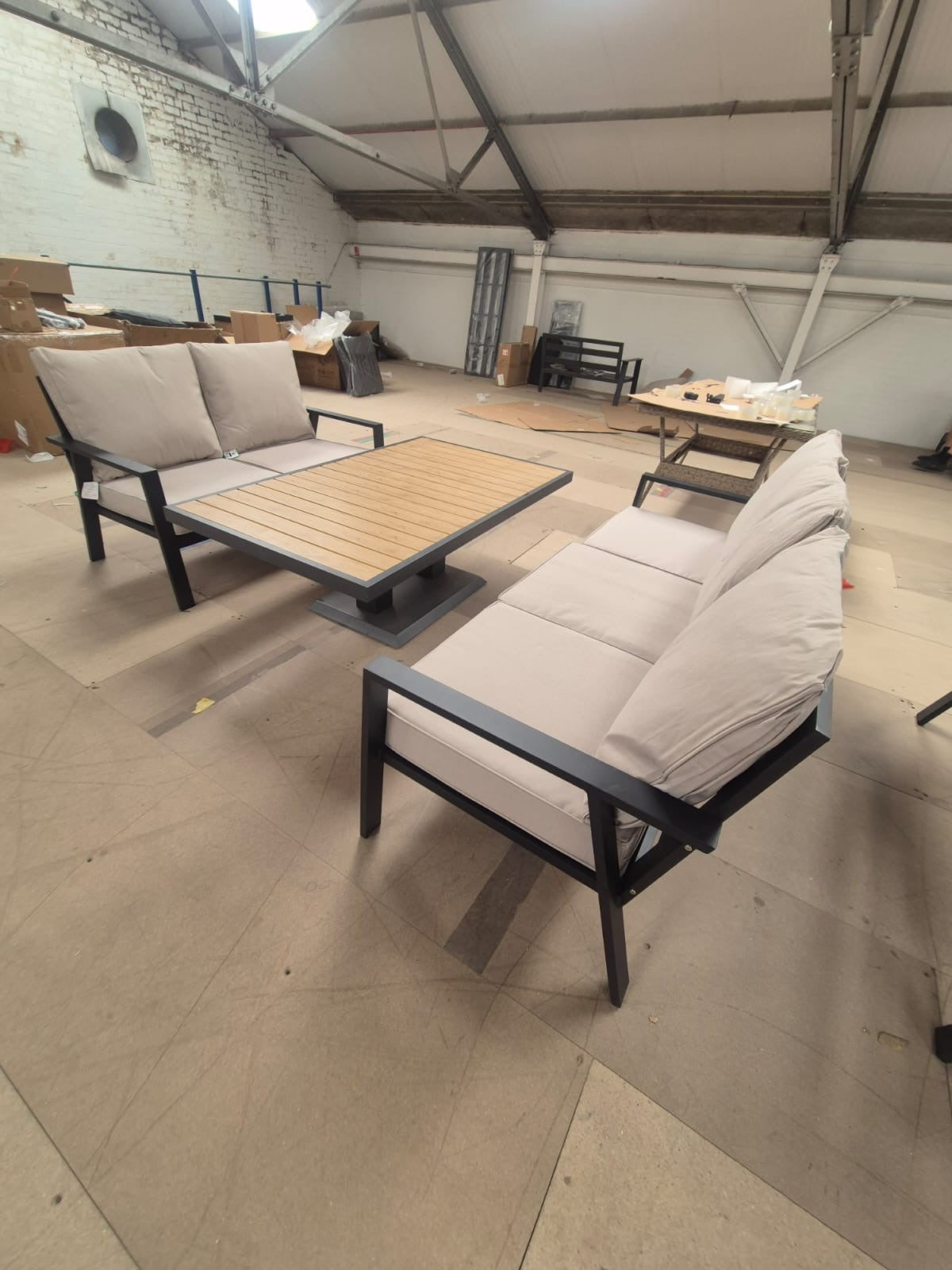 Garden Sofa Dining Set with Rise & Fall Table - Clearance Wayfair