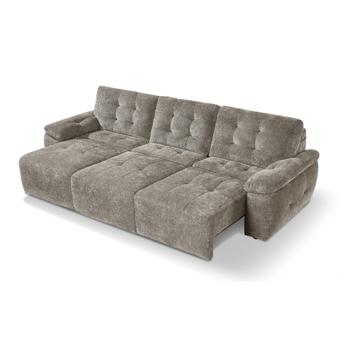 Myla Electric 3 Seater Sofabed in Mushroom - AMC Furniture