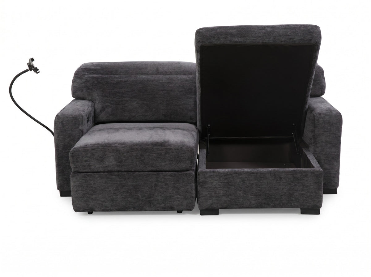 Casa Storage Corner Sofa with Power Slider Meta Sofa