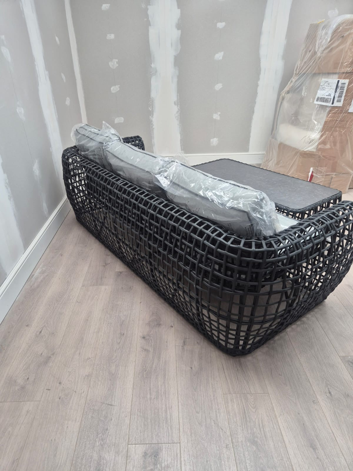 Indi 3 Seater Garden Sofa and Coffee Table - Clearance B Womack