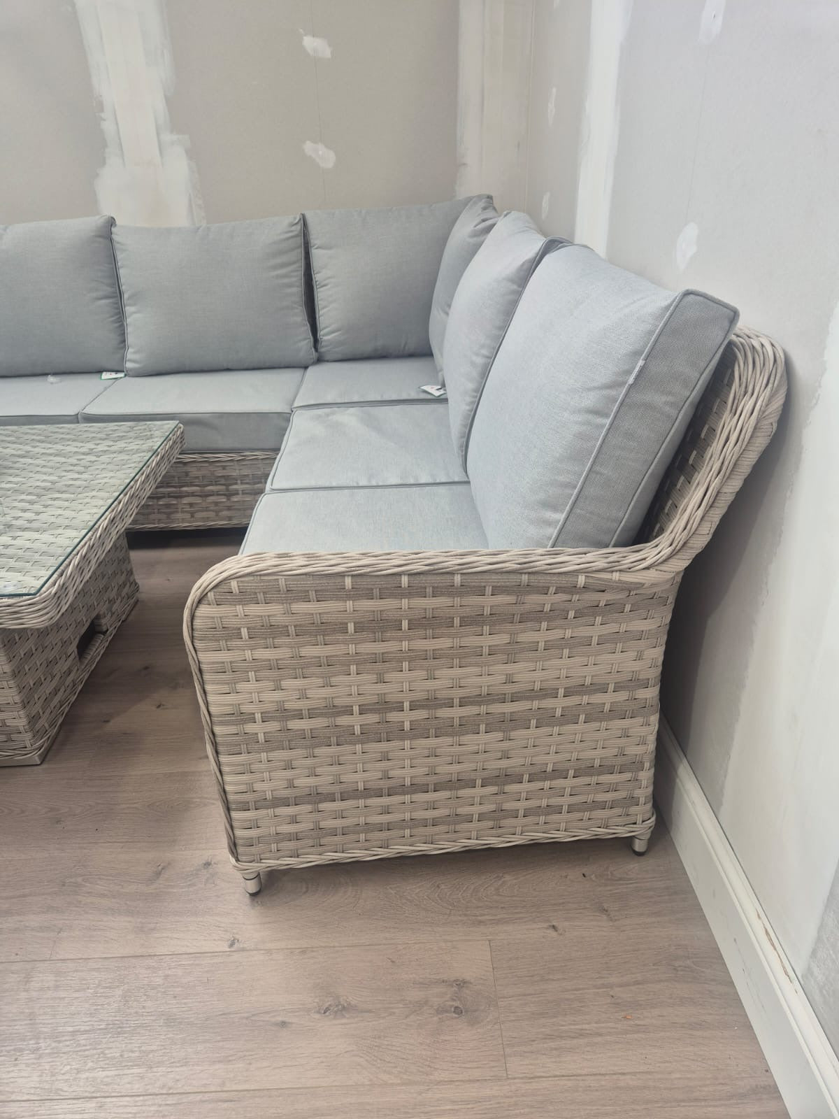 Palermo Corner Firepit Set - Clearance Rattan Republic