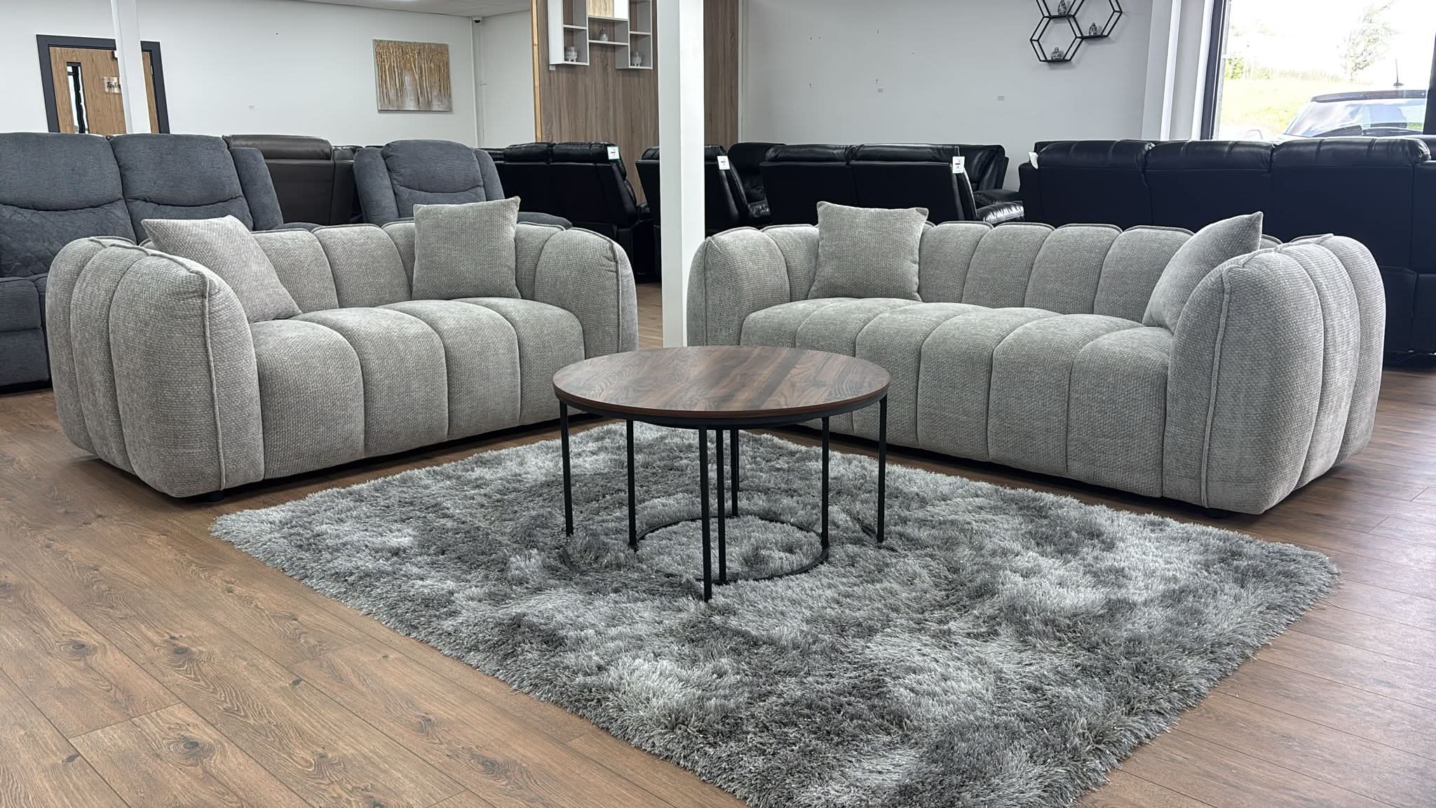 Vienna 2 Seater Sofa in Grey (15181824459130) (15181833077114) (15181840351610)