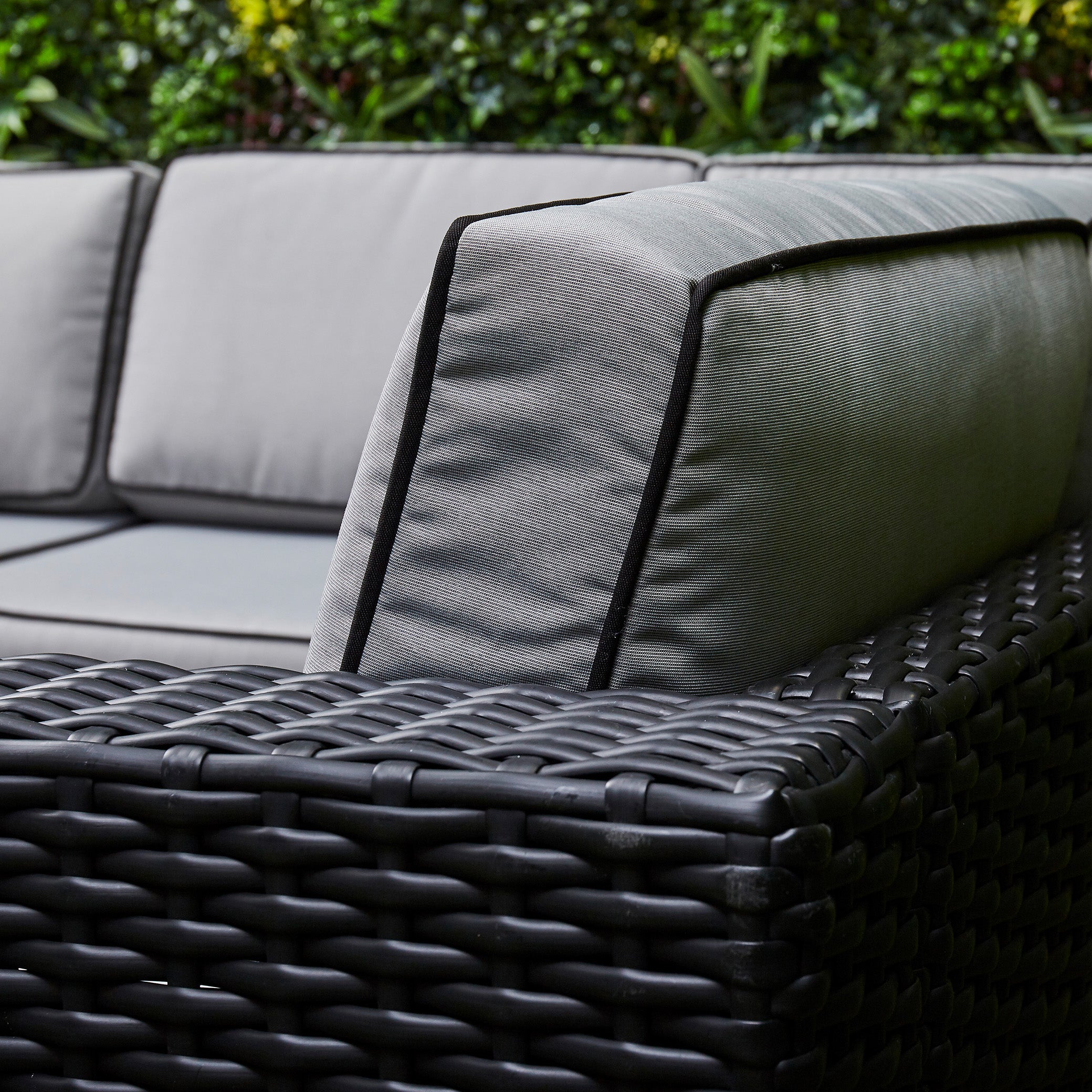 Chakra Rattan Corner Dining Set with Fire Pit – Black (14929991238010)