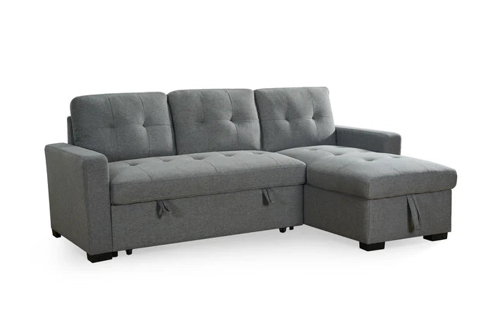 Joseph Grey Universal Corner Sofabed , front view (15320507974010)