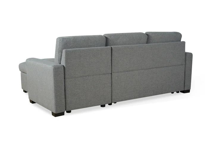 Joseph Grey Universal Corner Sofabed , back view (15320507974010)