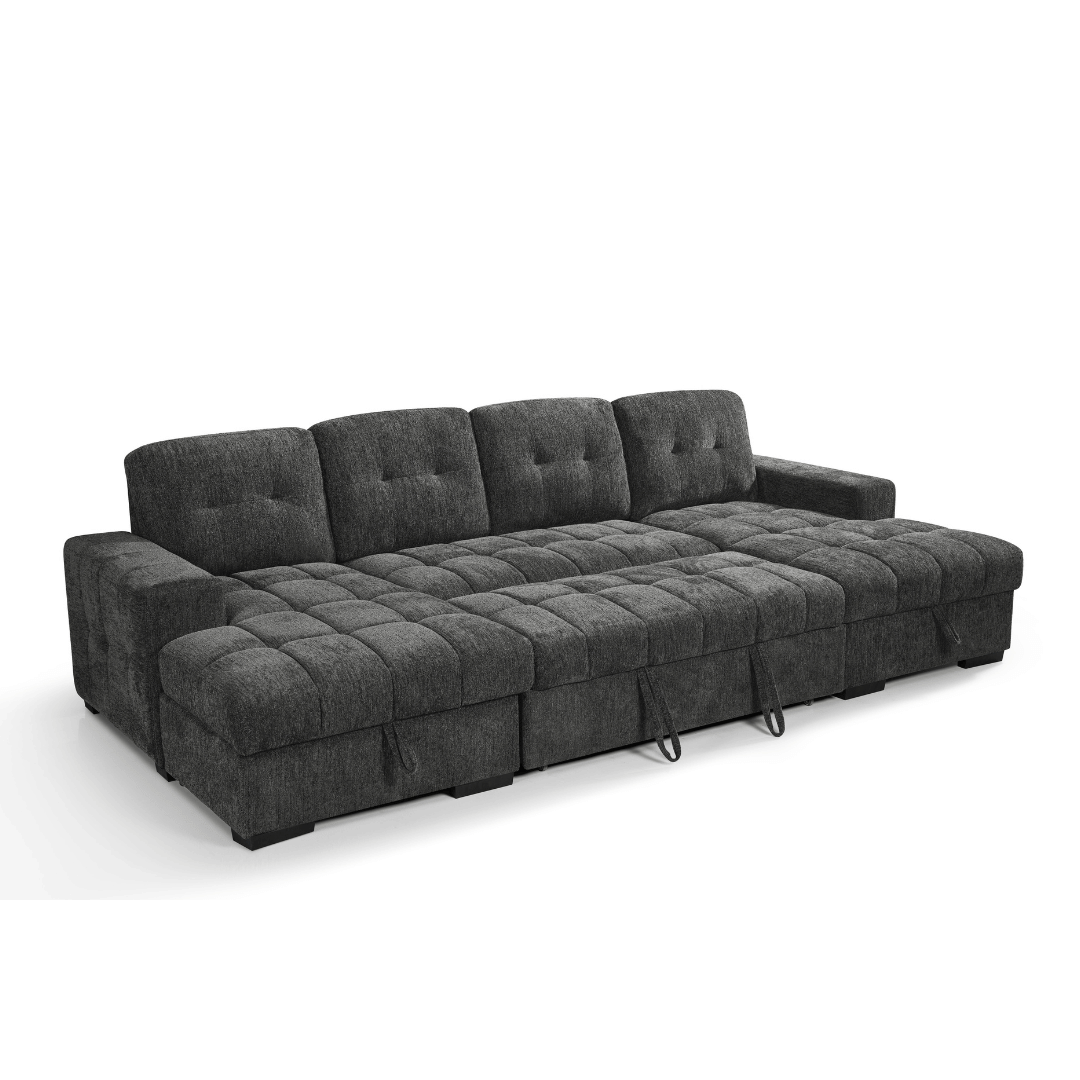 Amalfi U Shape Sofa Bed in Grey 0