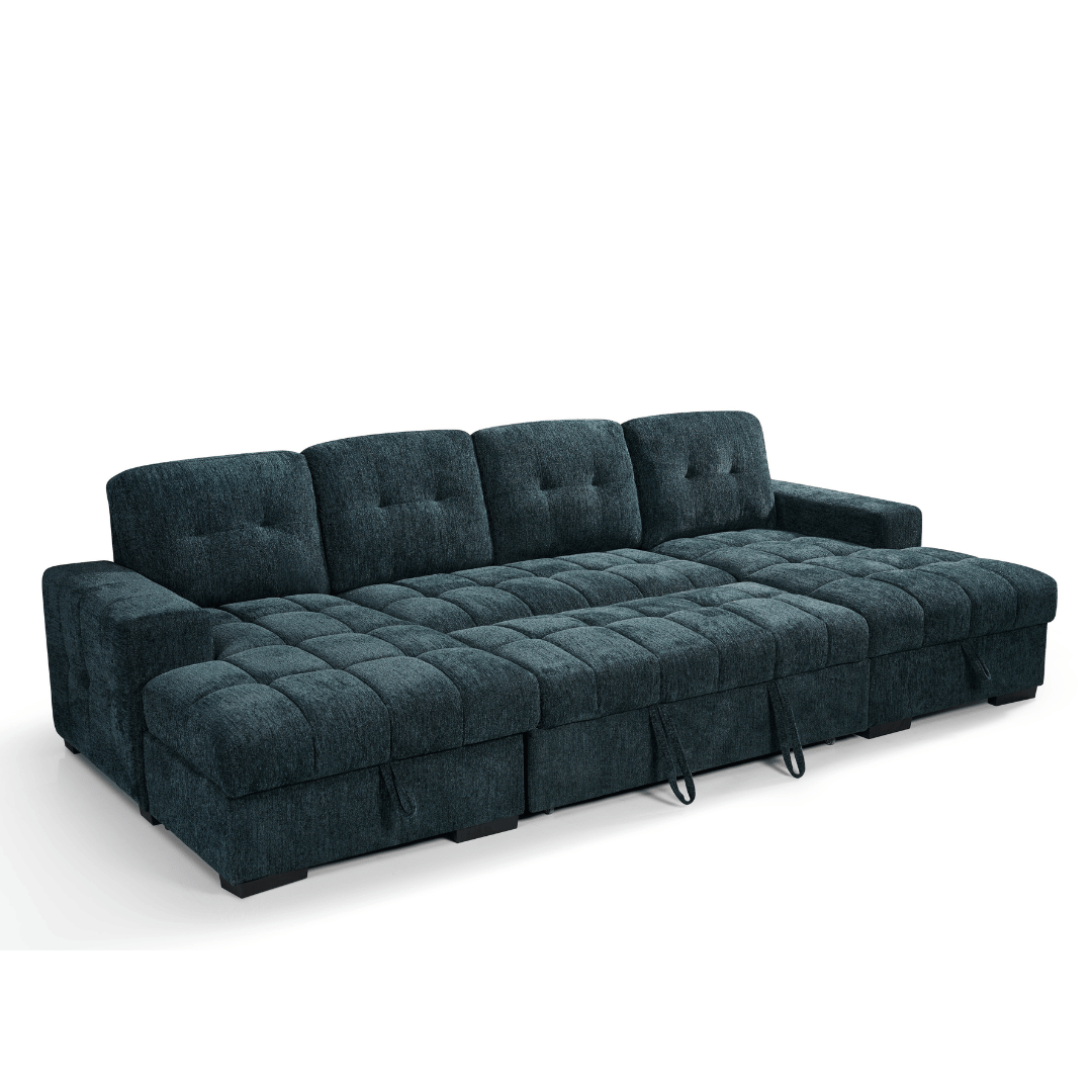 Amalfi U Shape Sofa Bed in Teal 0