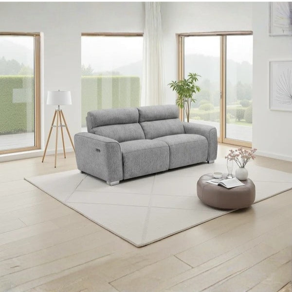Arabella Electric Recliner Grey 3 Seater