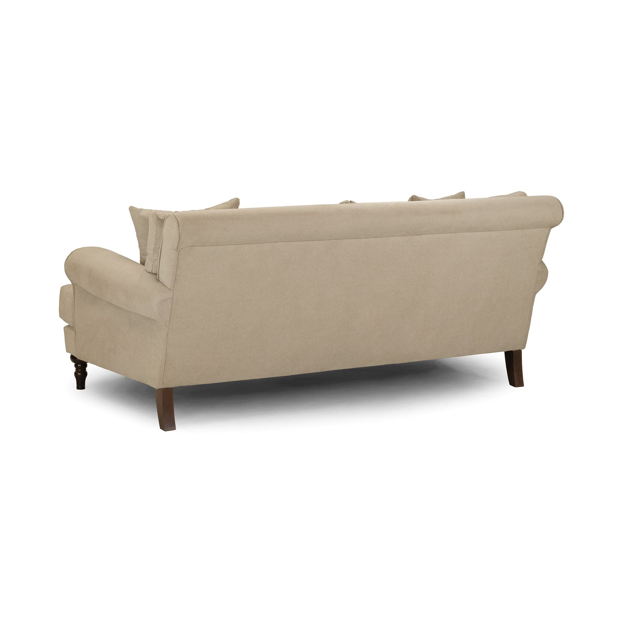 Aspen Sofa Beige 3 Seater - back view (7026361925696)