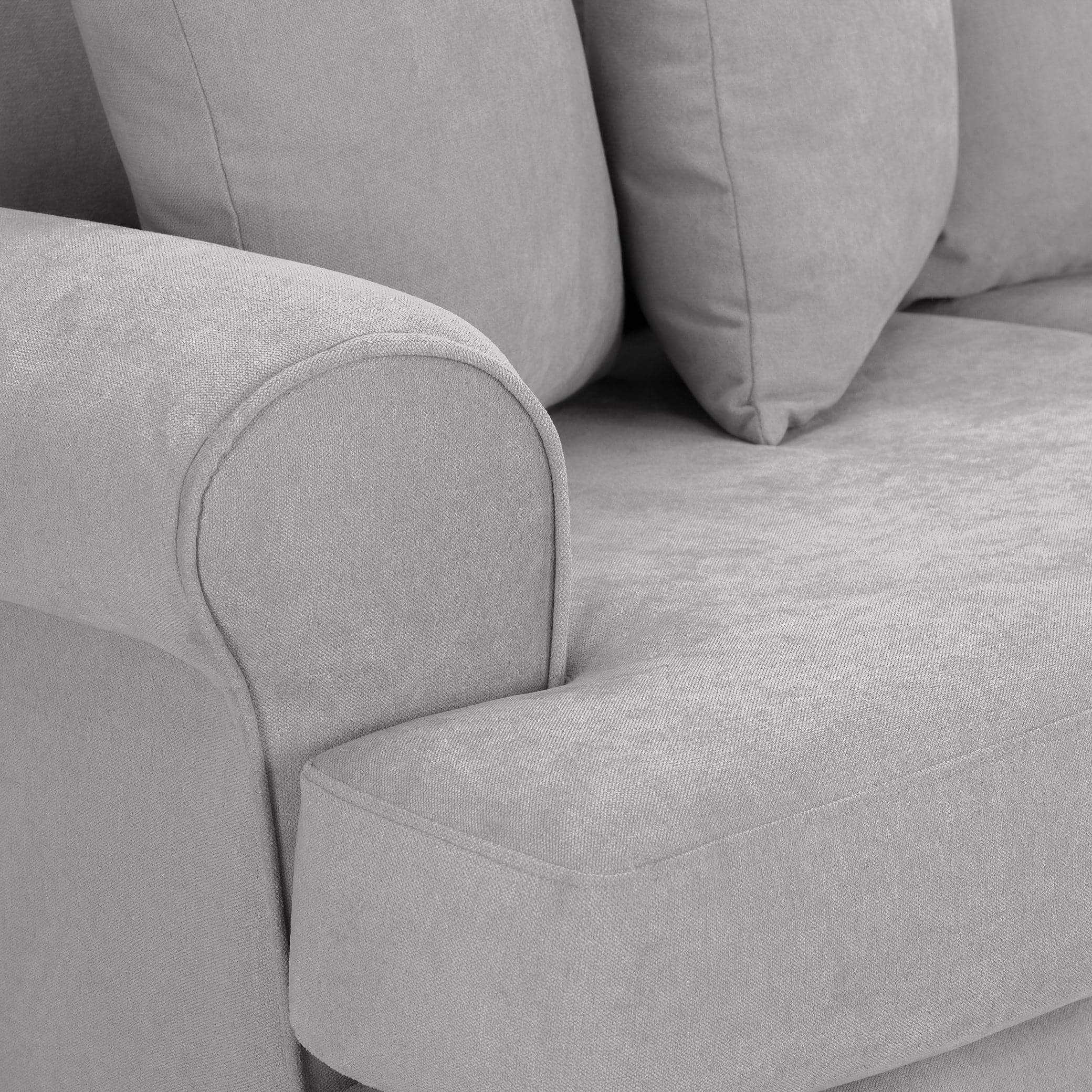 Aspen Sofa Grey 2 Seater - armrest view (7026363301952)