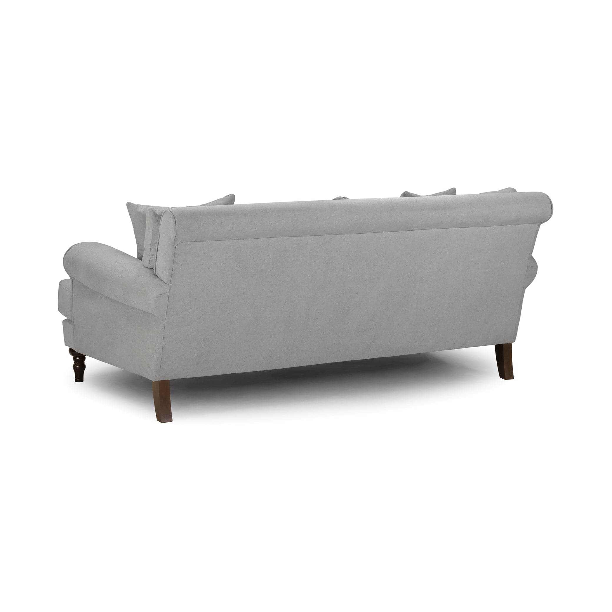 Aspen Sofa Grey 3 Seater -back view (7026363072576)