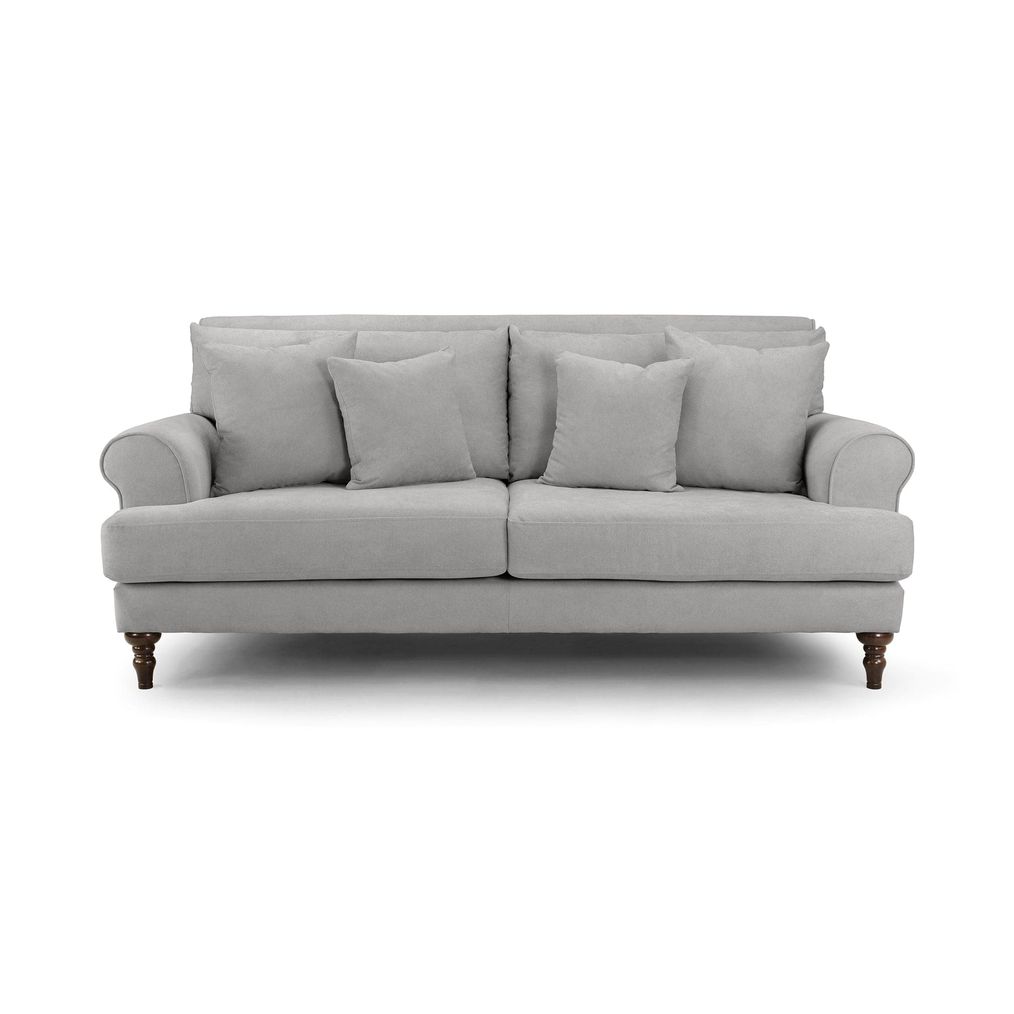 Aspen Sofa Grey 3 Seater - front view (7026363072576)