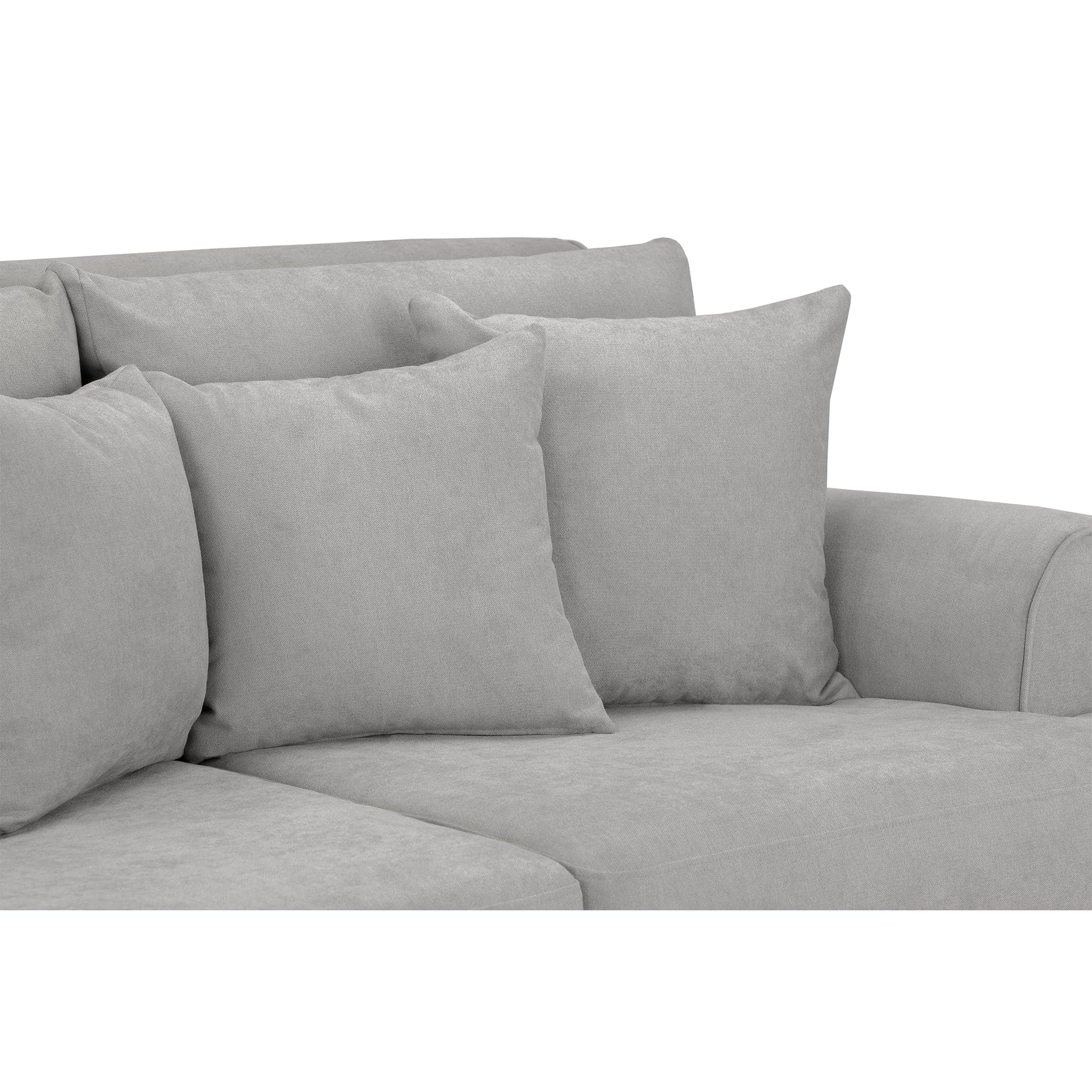 Aspen Sofa Grey 4 Seater - cushion view (7026362974272)