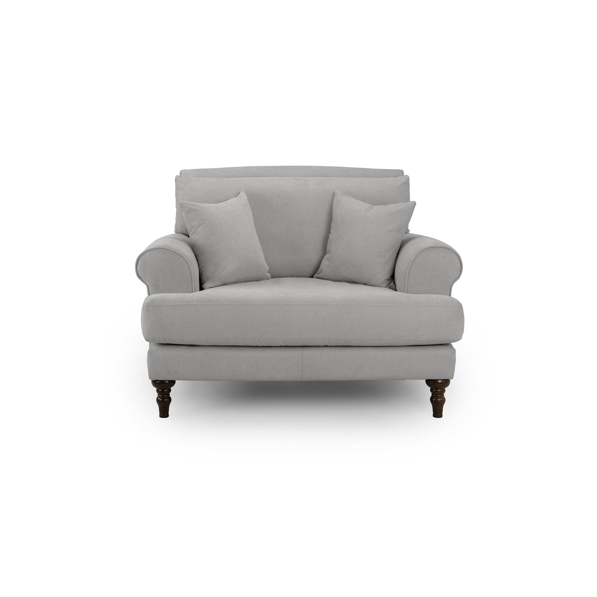 Aspen Sofa Grey Armchair -front view (7026363367488)