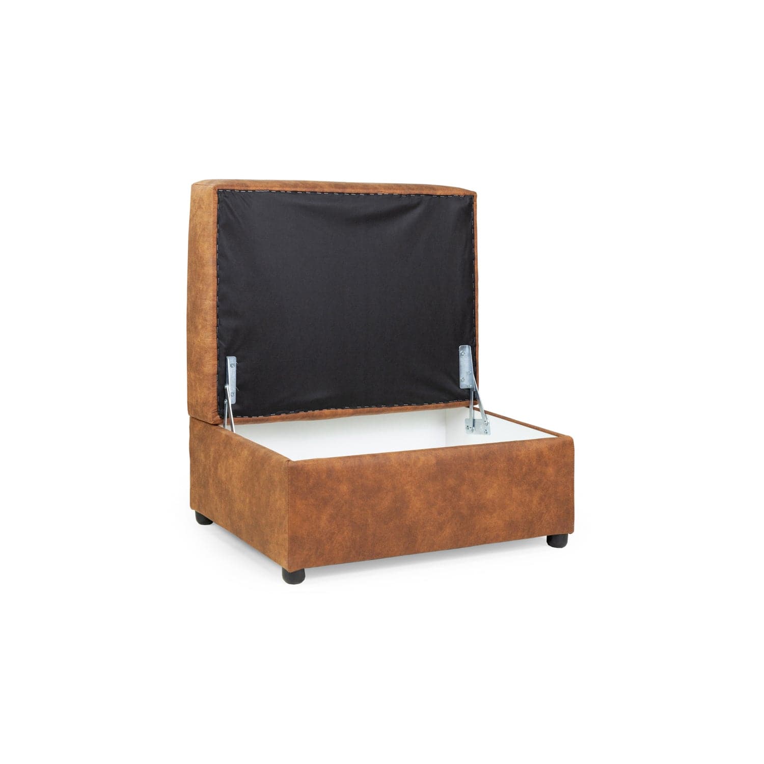 Atlanta Sofa Tan Footstool - Storage View (7025815093312)
