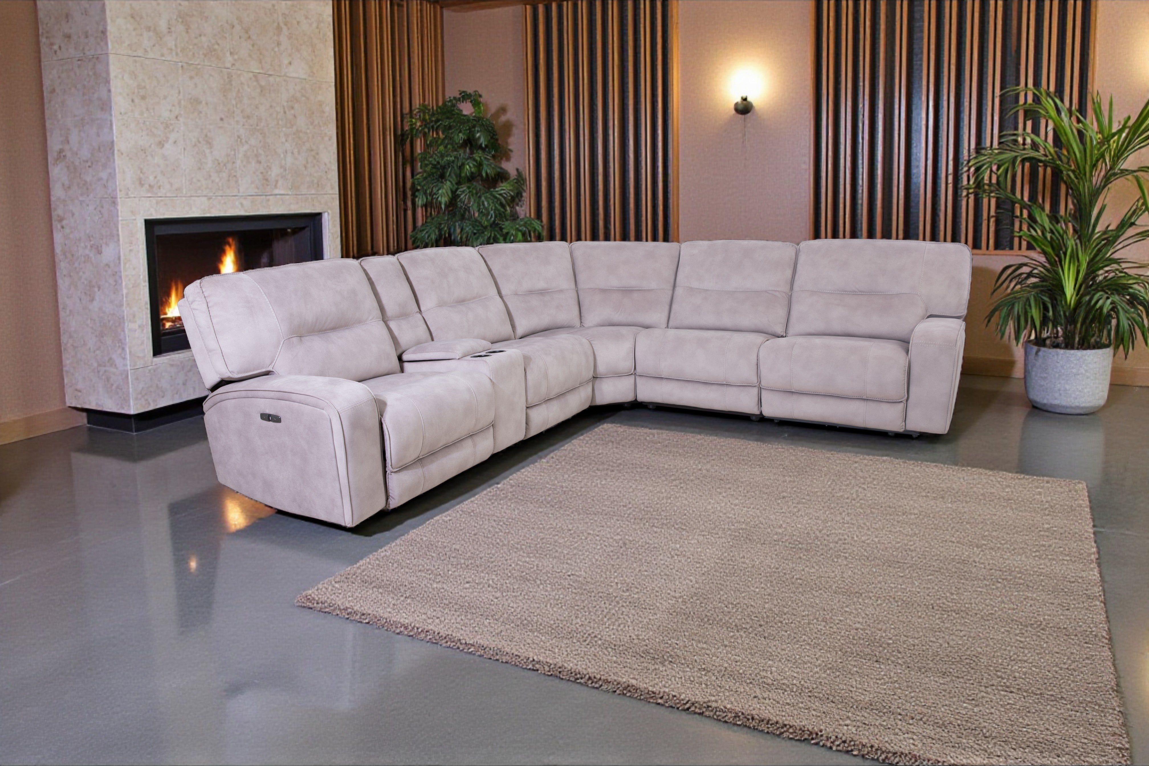 Atlas Power Reclining Corner Sofa - AMC Furniture