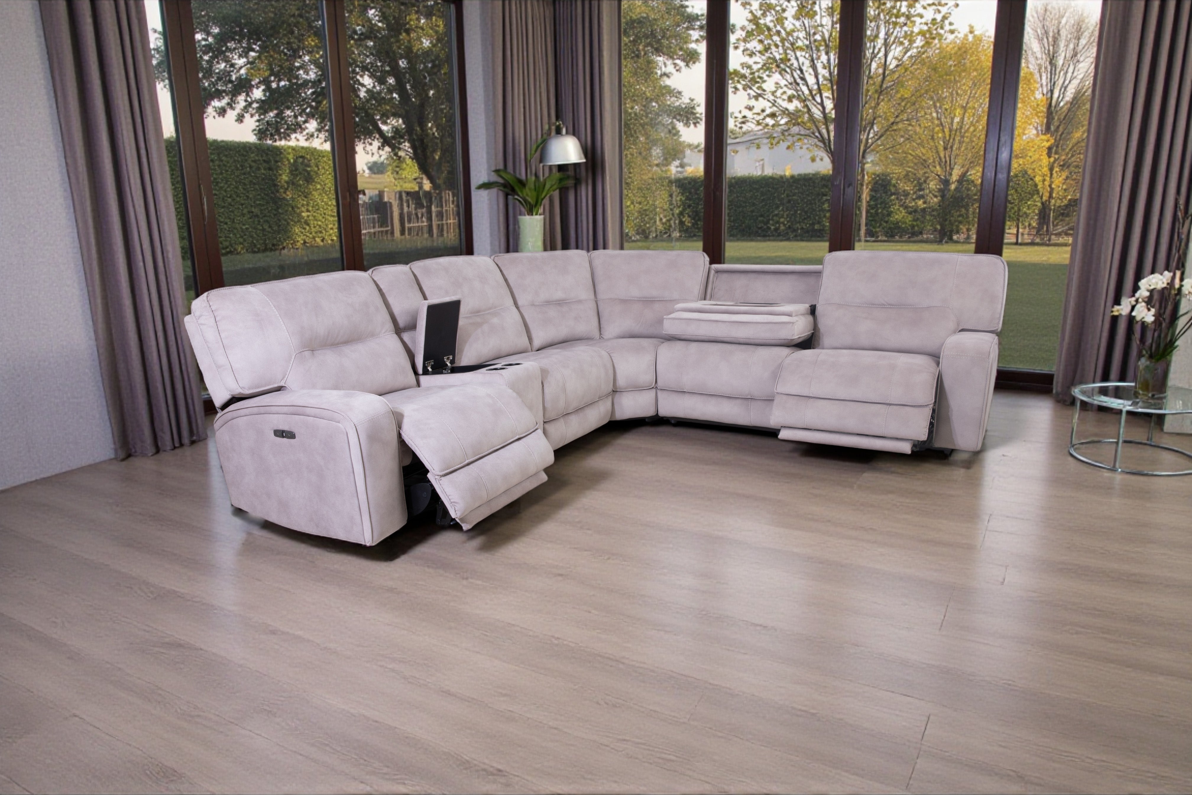 Atlas Power Reclining Corner Sofa - AMC Furniture