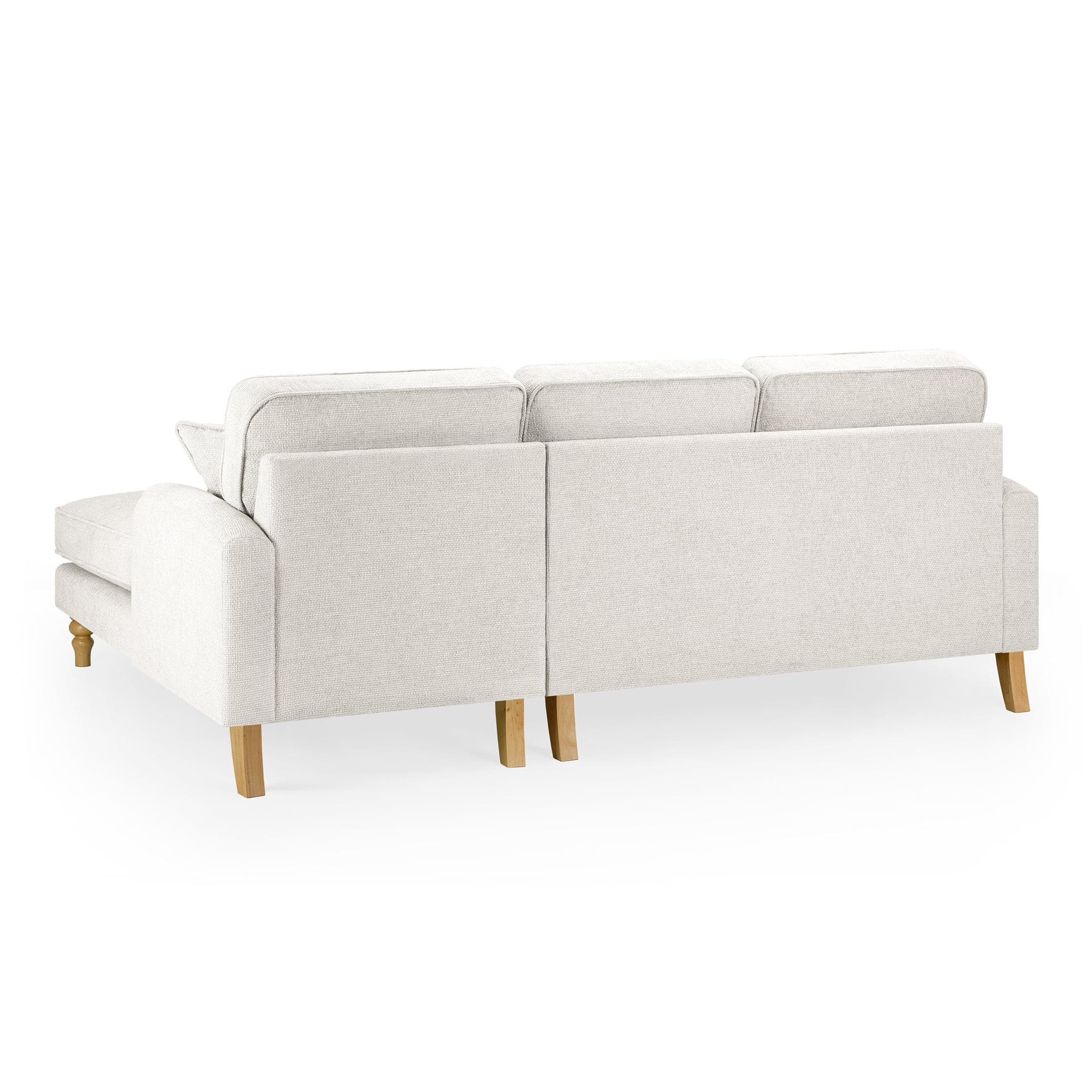Banks Cream Right Hand Facing Corner Sofa - back view (7027332251712)