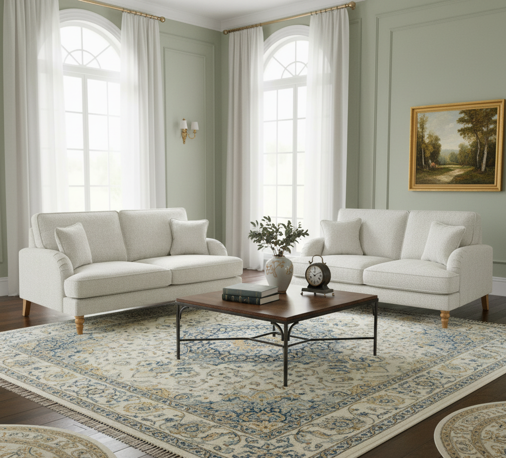 Banks Sofa Cream 3+2 Set