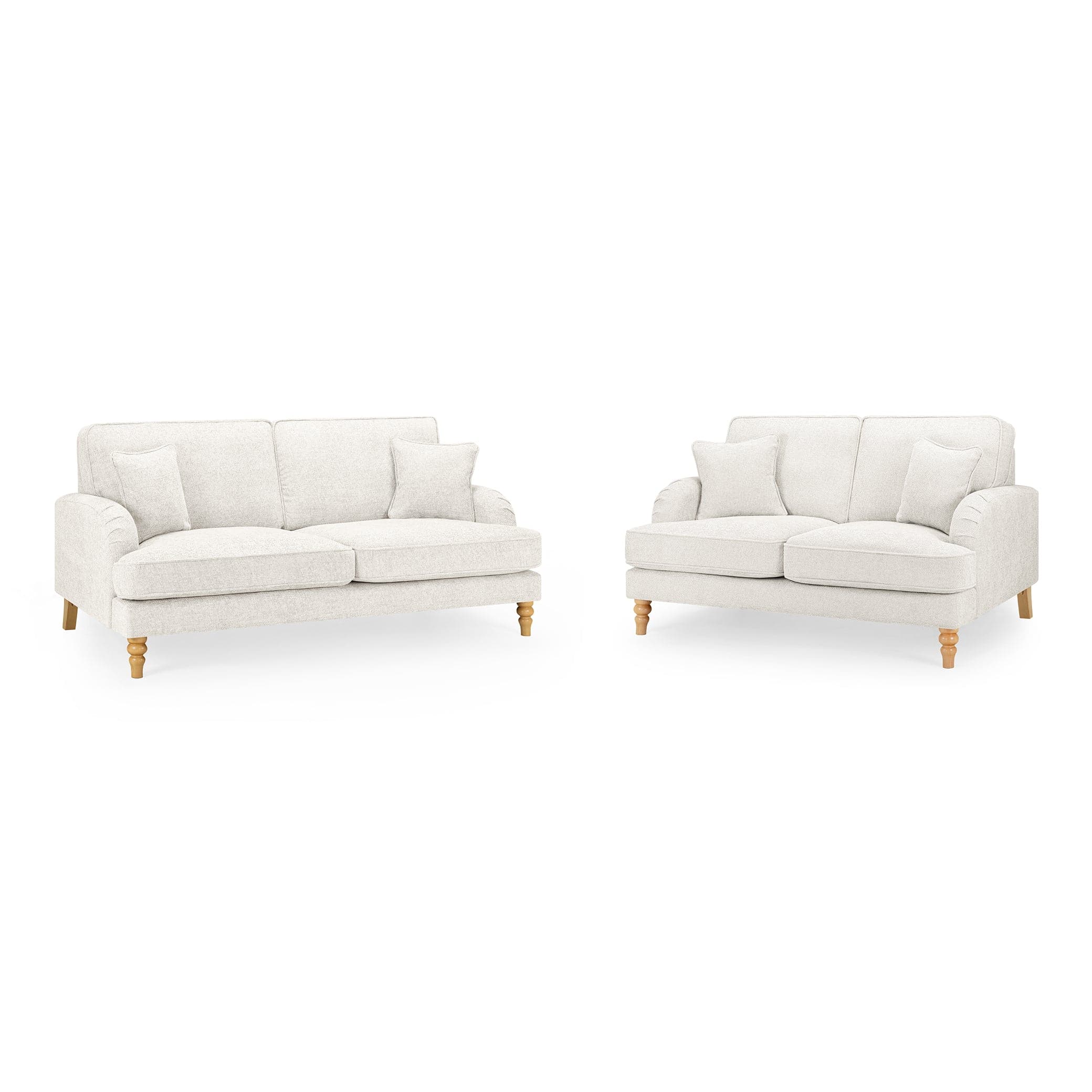 Banks Sofa Cream 3+2 Set - front view (7027330613312)