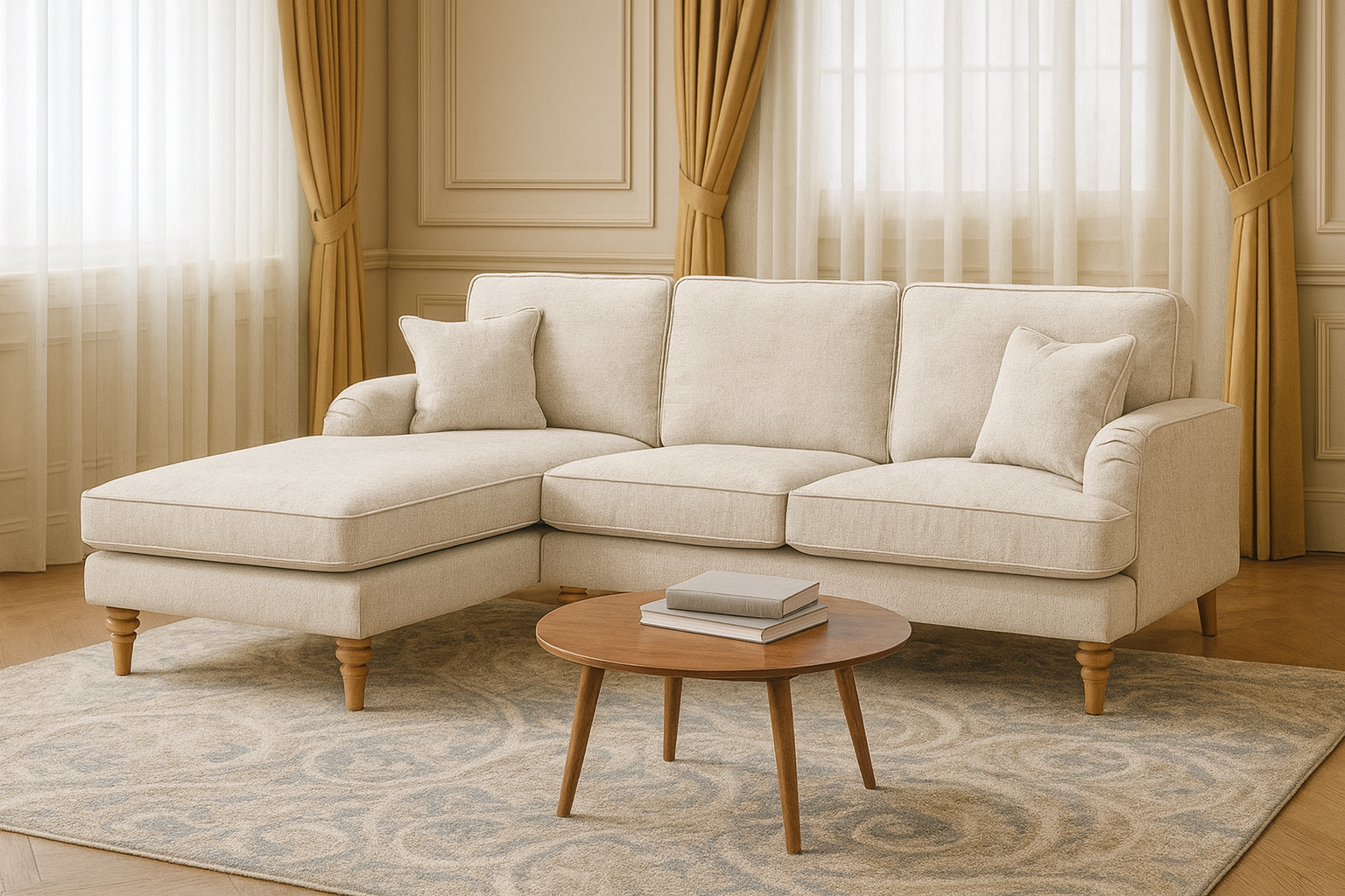 Banks Sofa Cream Left Hand Facing Corner