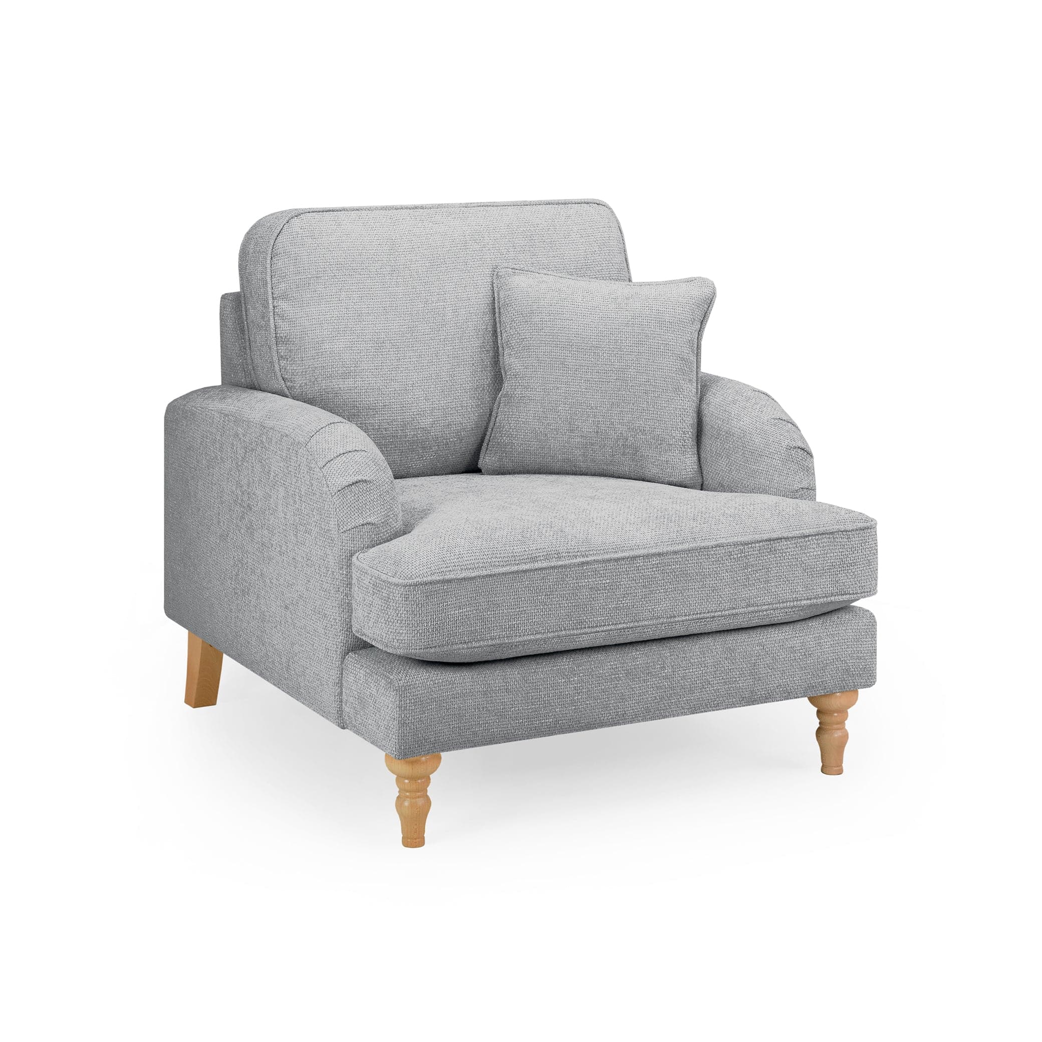 Banks Sofa Slate Armchair - front view (7027335102528)
