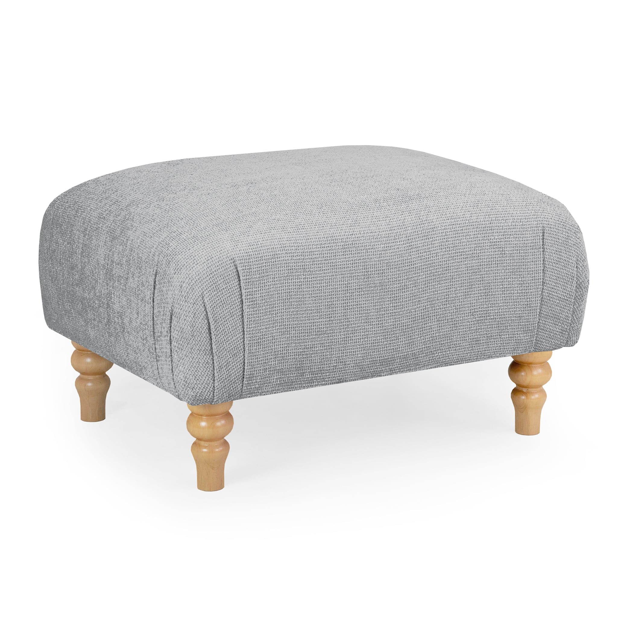 Banks Sofa Slate Footstool - front view (7027335856192)