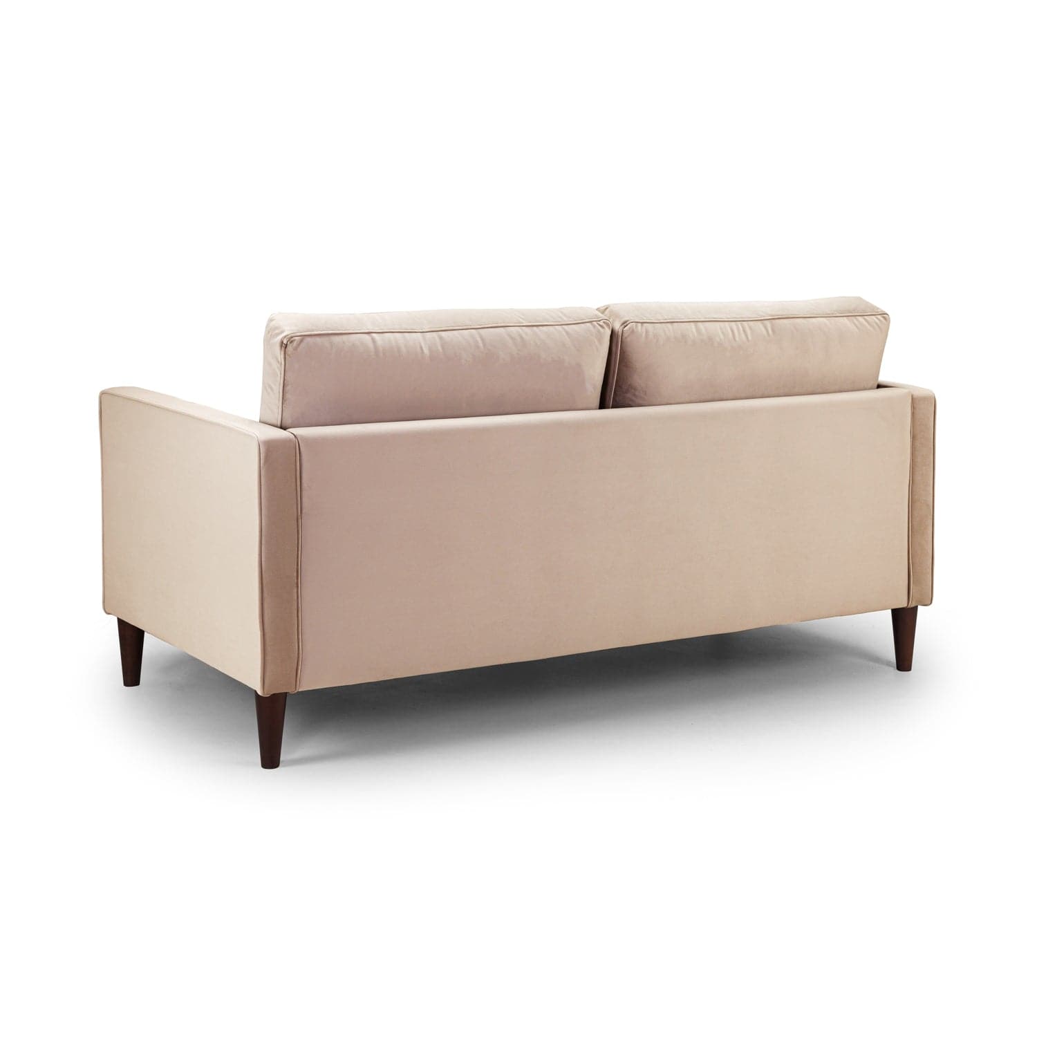 Belle 3 Seater Sofa in Plush Beige - back view (7023610855488)