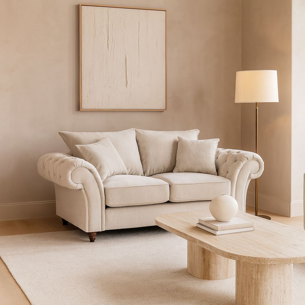 Berkshire Fullback Sofa Stone 2 Seater (7026910330944)