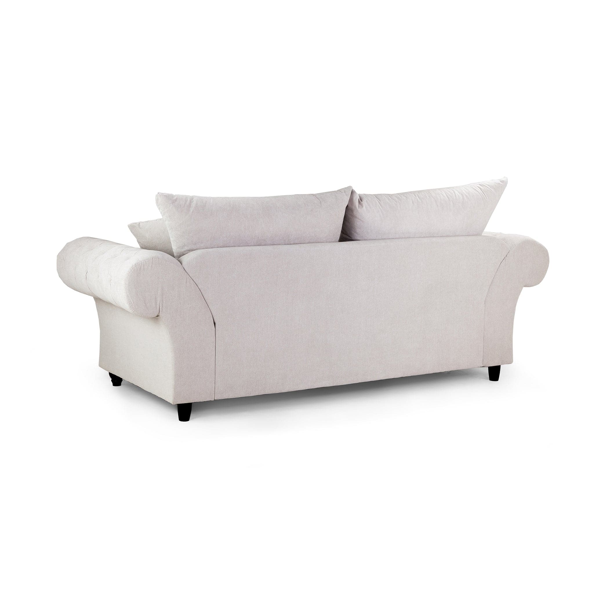 Berkshire Fullback Sofa Stone 3 Seater - back view (7026910265408)