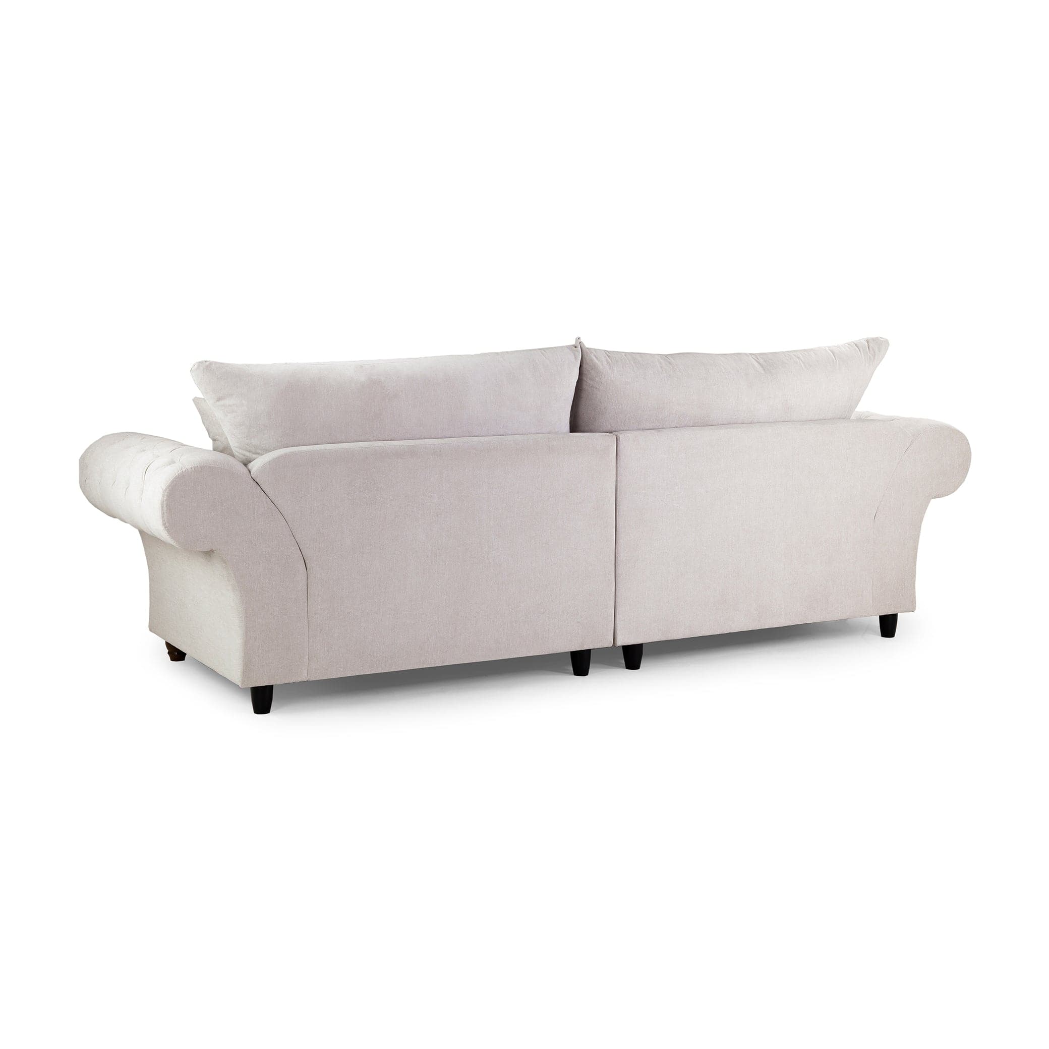 Berkshire Fullback Sofa Stone 4 Seater - back view (7026909806656)