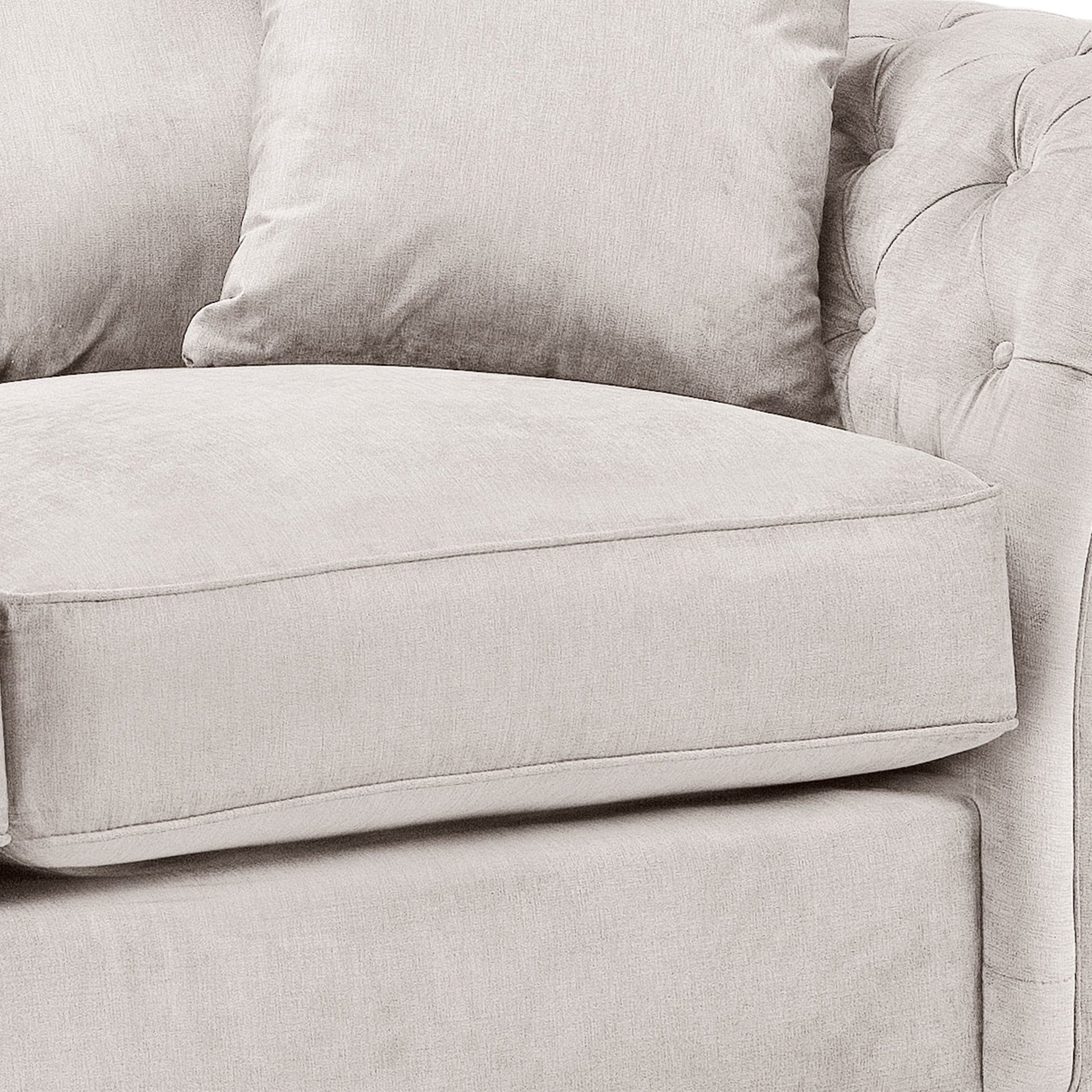 Berkshire Fullback Sofa Stone Left Hand Corner – cushion detail (7026909380672)