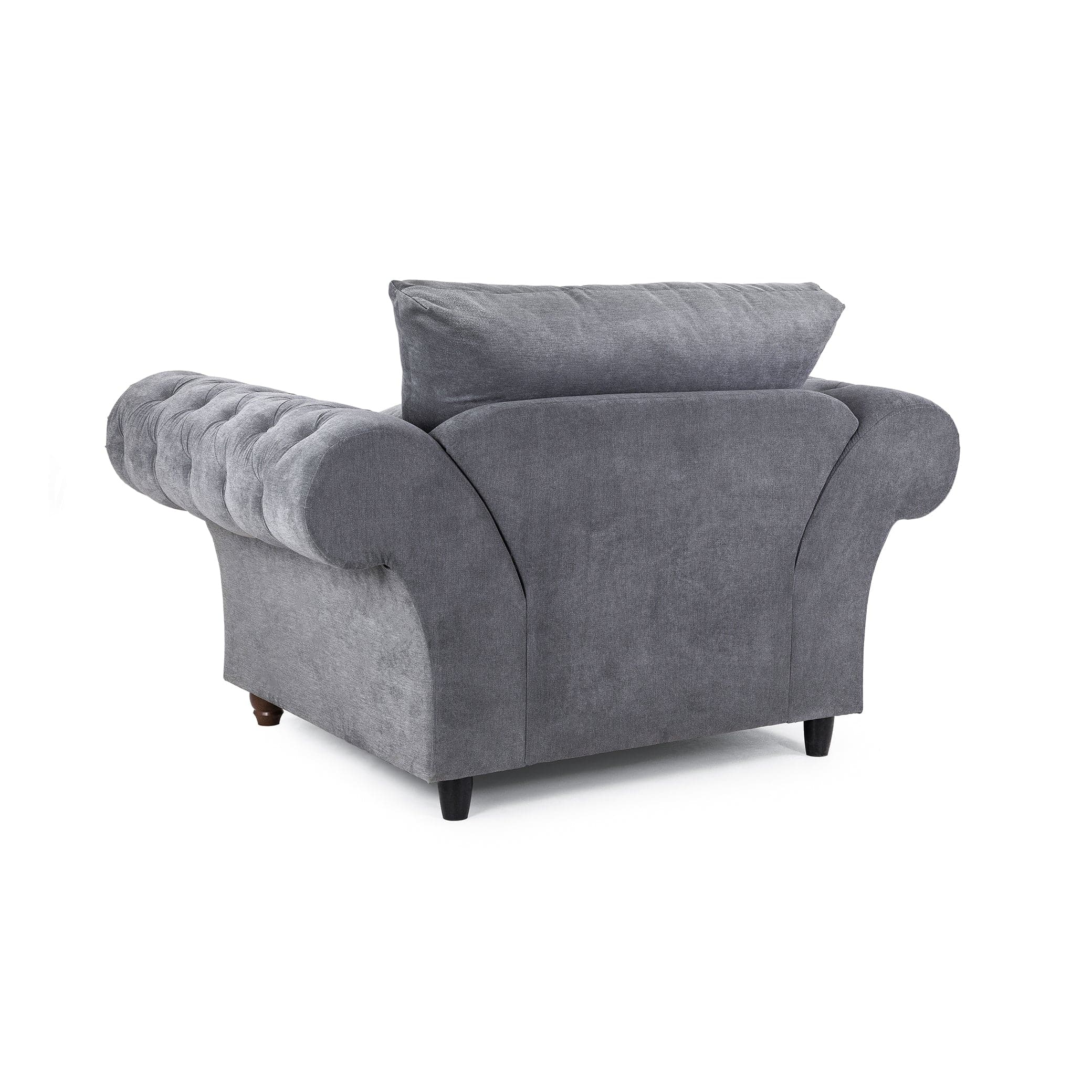 Berkshire Grey Armchair - back view (7026908627008)