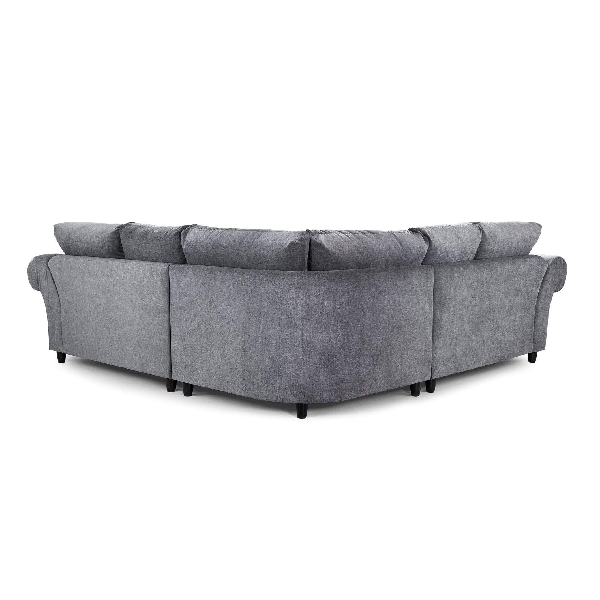 Berkshire Grey Large Corner Sofa - back view (7026904891456)