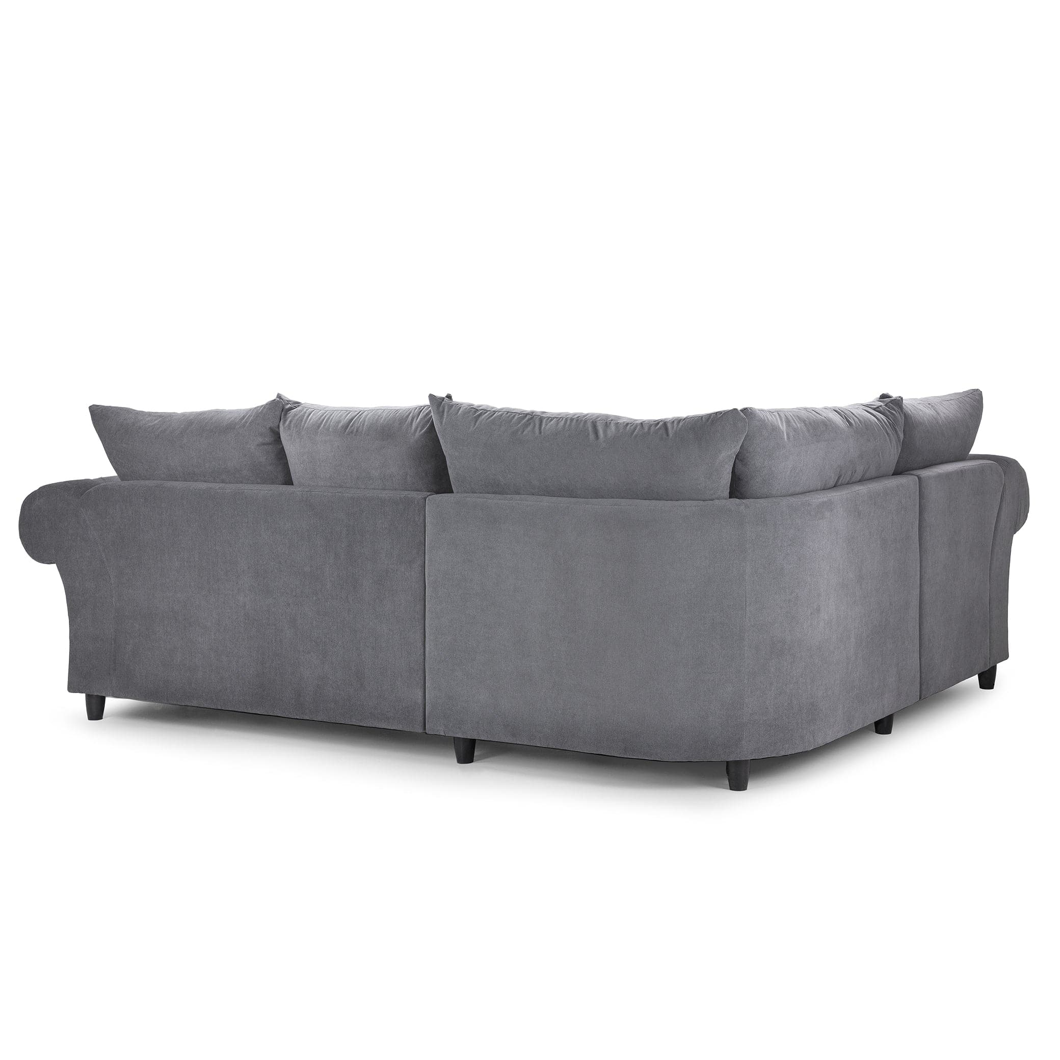 Berkshire Grey Left Hand Corner Sofa - back view (7026905448512)