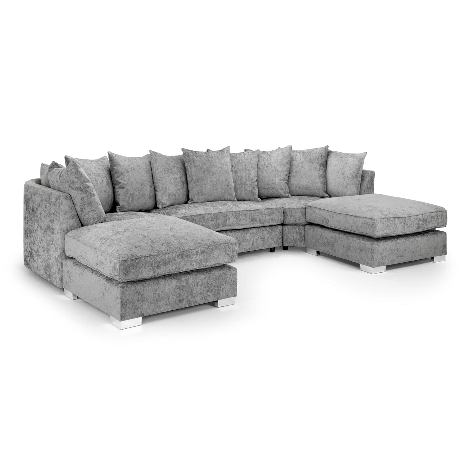 Bishop Scatterback Sofa Platinum U Shape Corner (7022876426304)