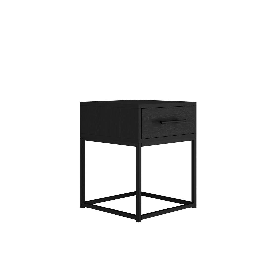 BRAY MATTE BLACK BEDSIDE CABINET (14969133728122)
